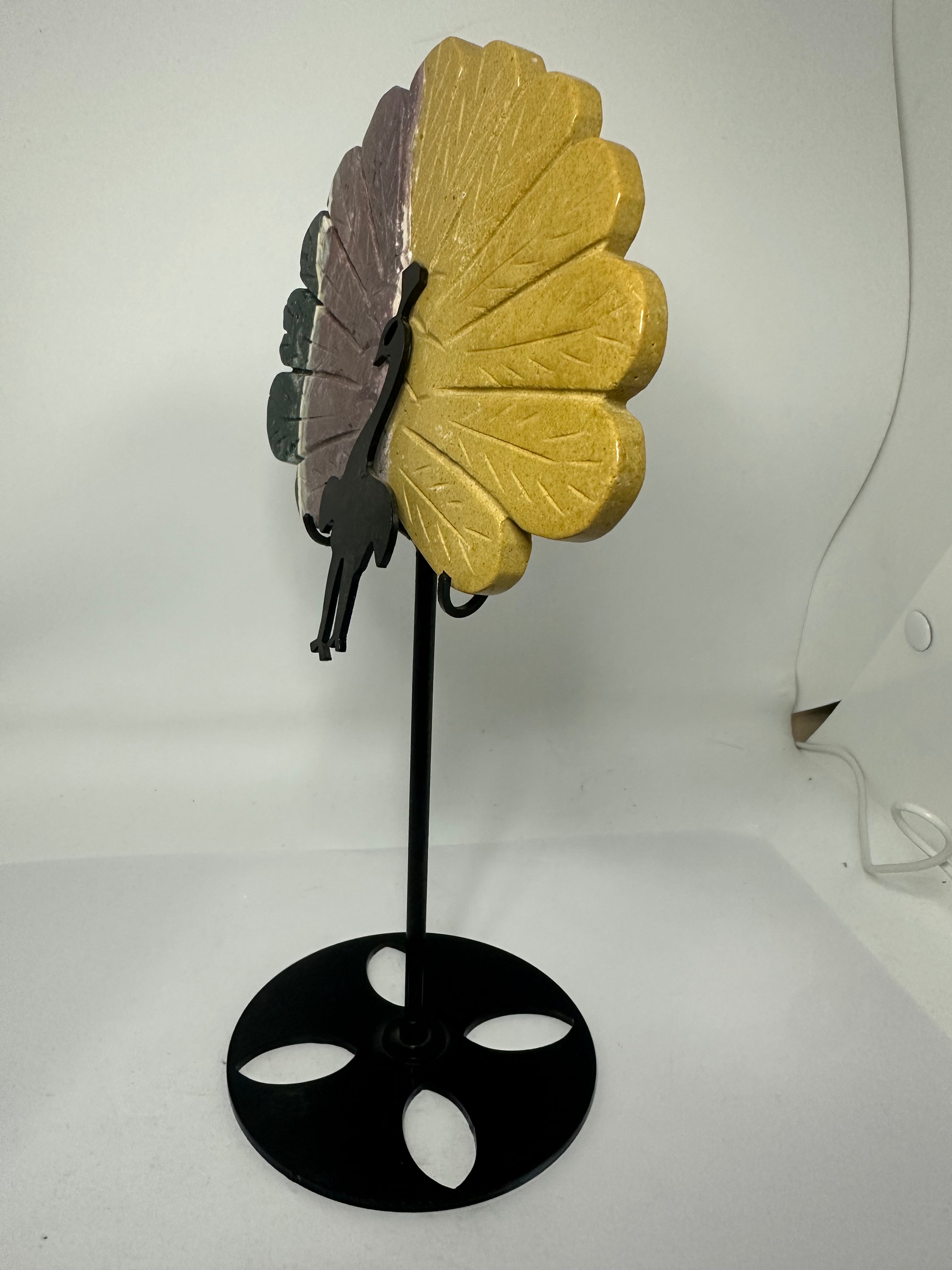 Ocean Jasper Peacock on Custom Stand