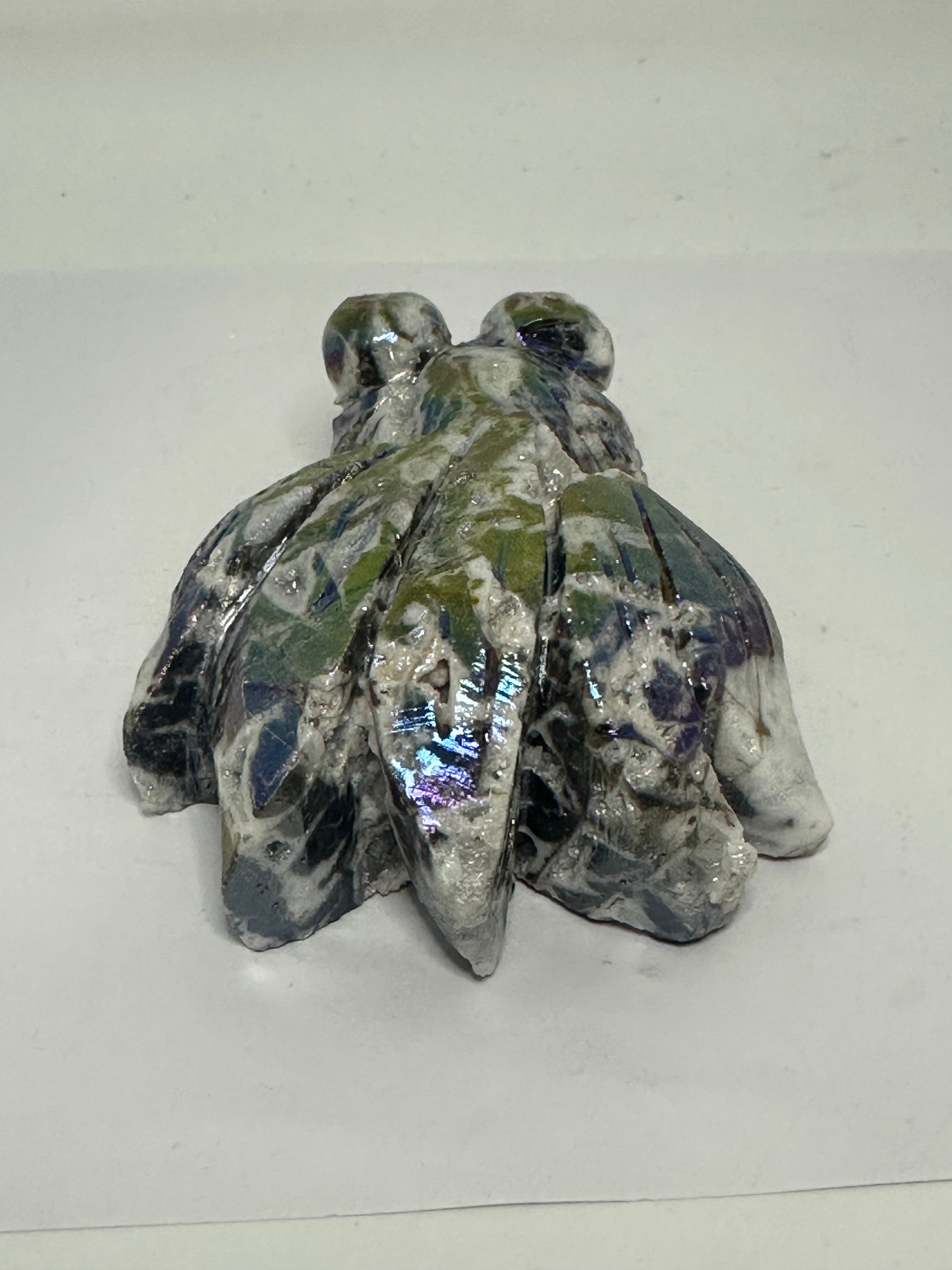 Aura Coated Sphalerite Goldfish Carving