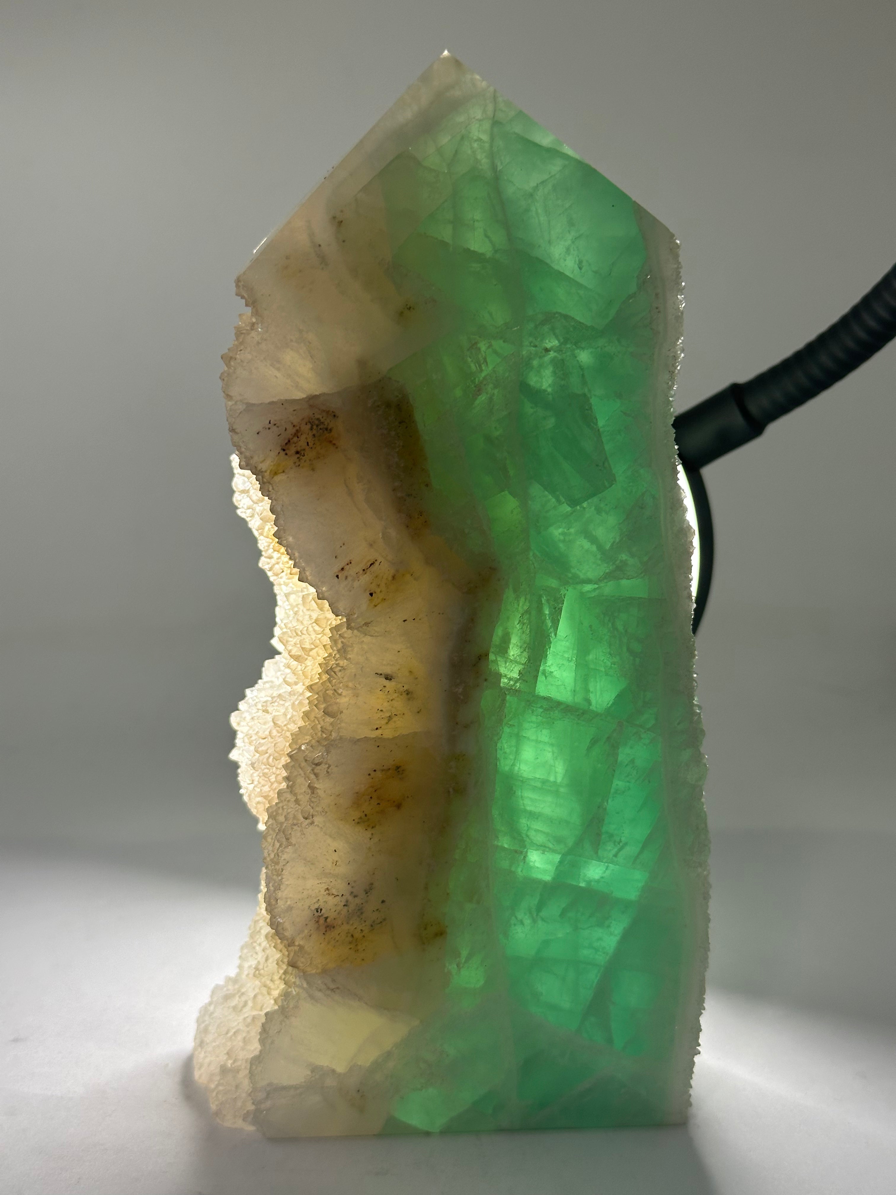 Fluorite Tower with Raw Edges & Sparkle – 1.08kg
