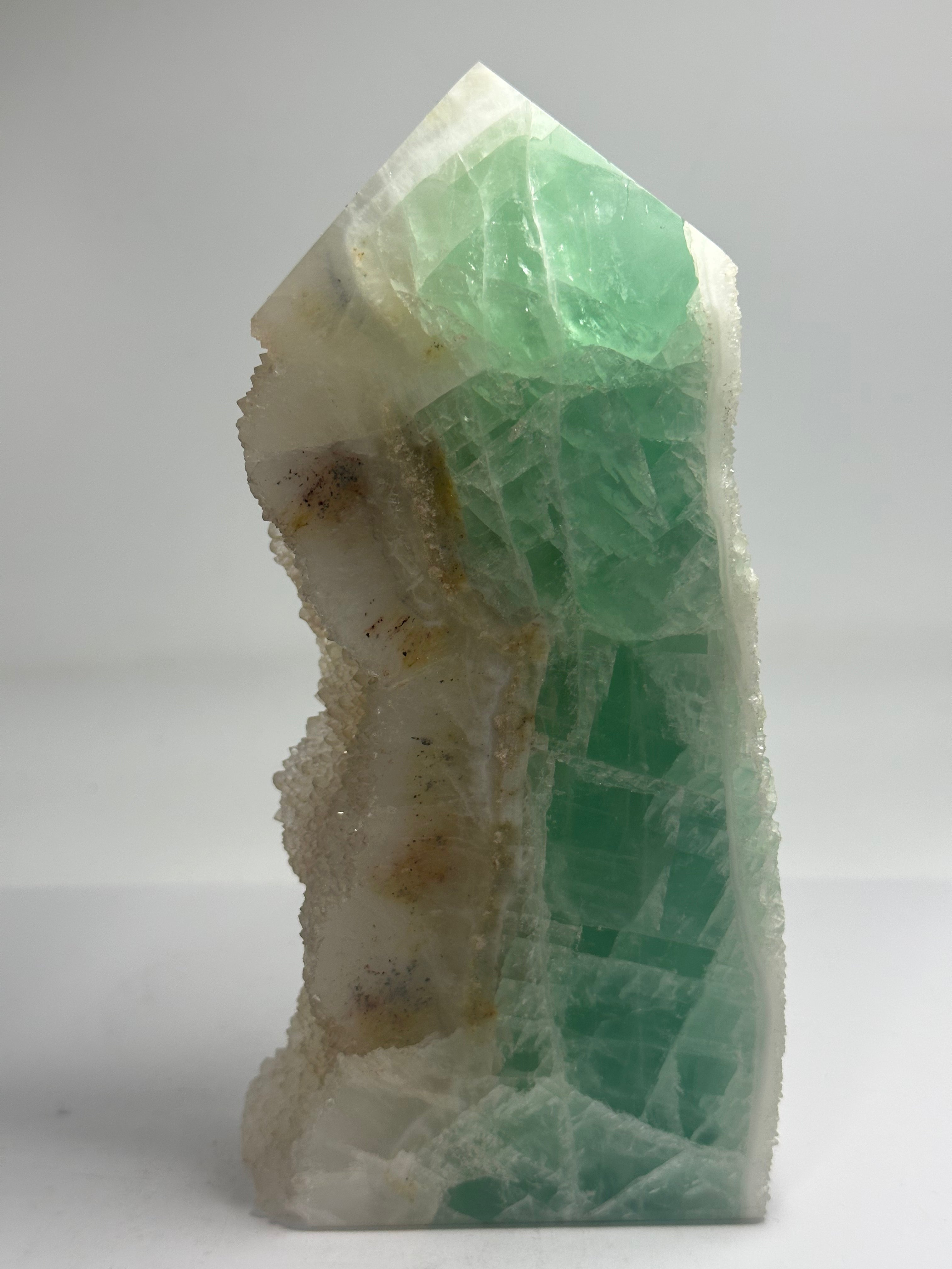 Fluorite Tower with Raw Edges & Sparkle – 1.08kg