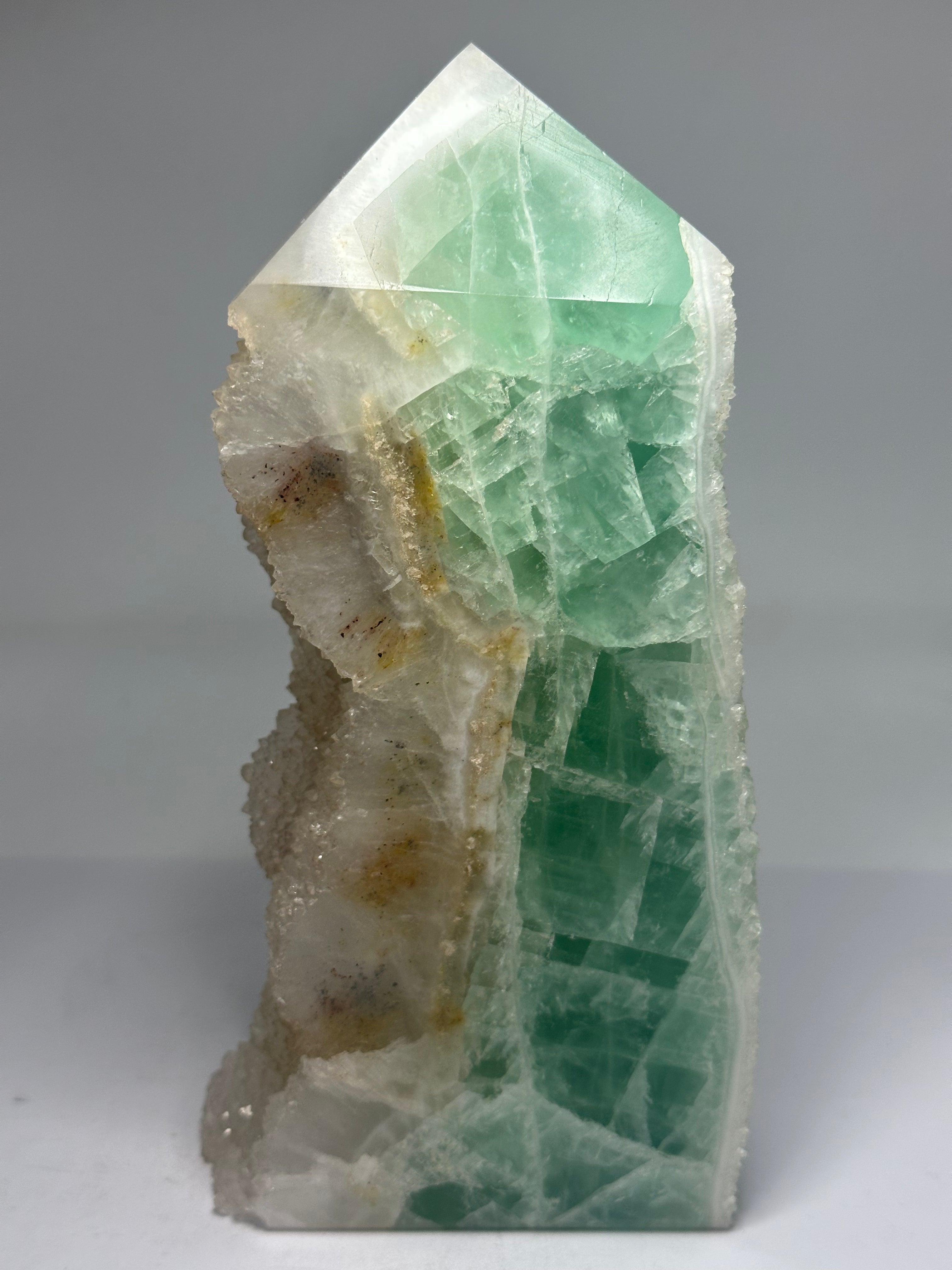 Fluorite Tower with Raw Edges & Sparkle – 1.08kg
