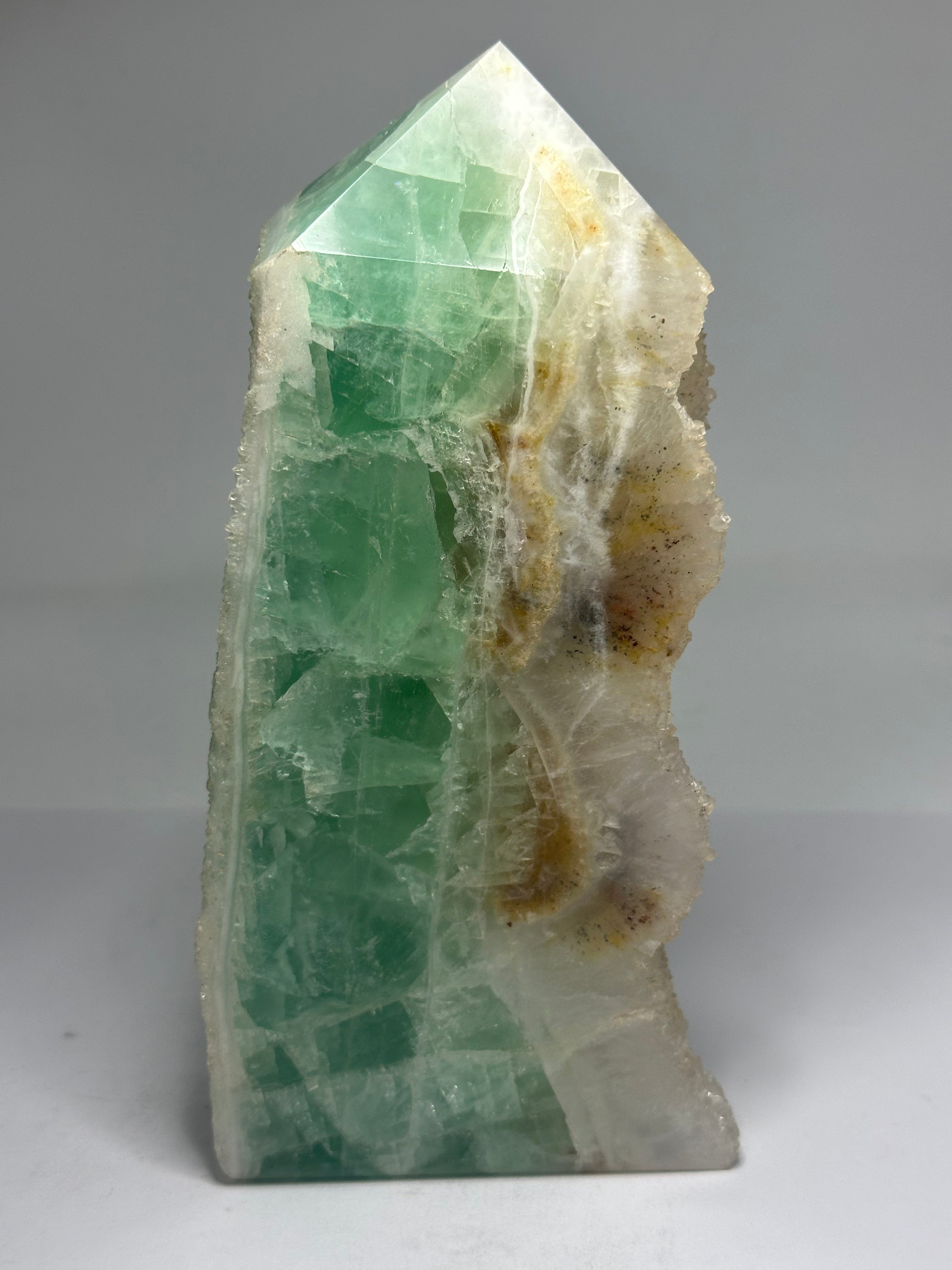 Fluorite Tower with Raw Edges & Sparkle – 1.08kg