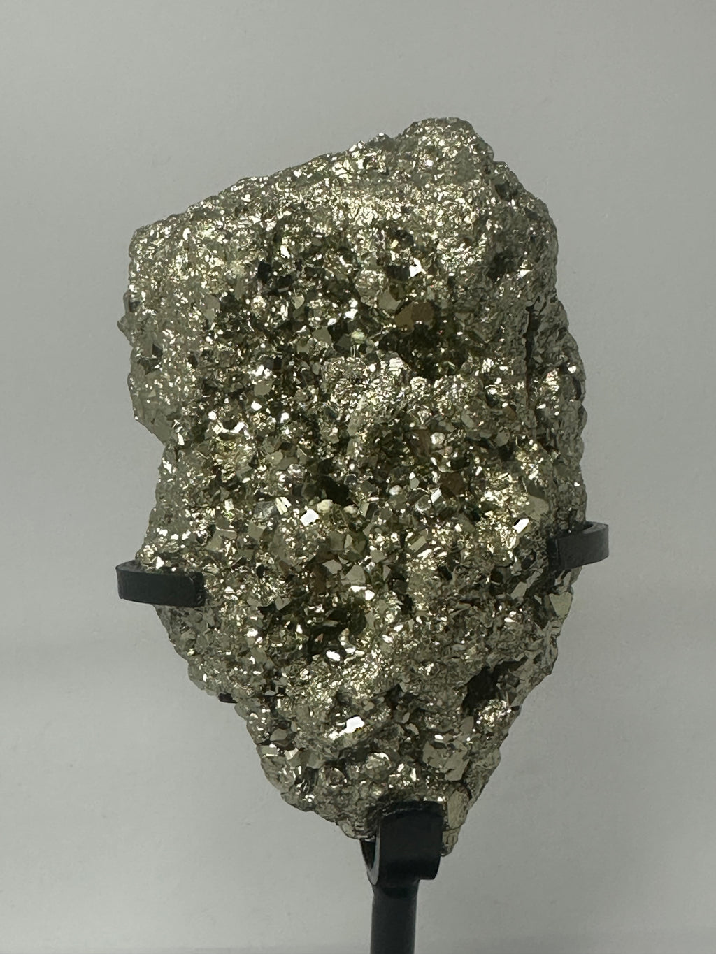 Pyrite specimen on custom stand 560g