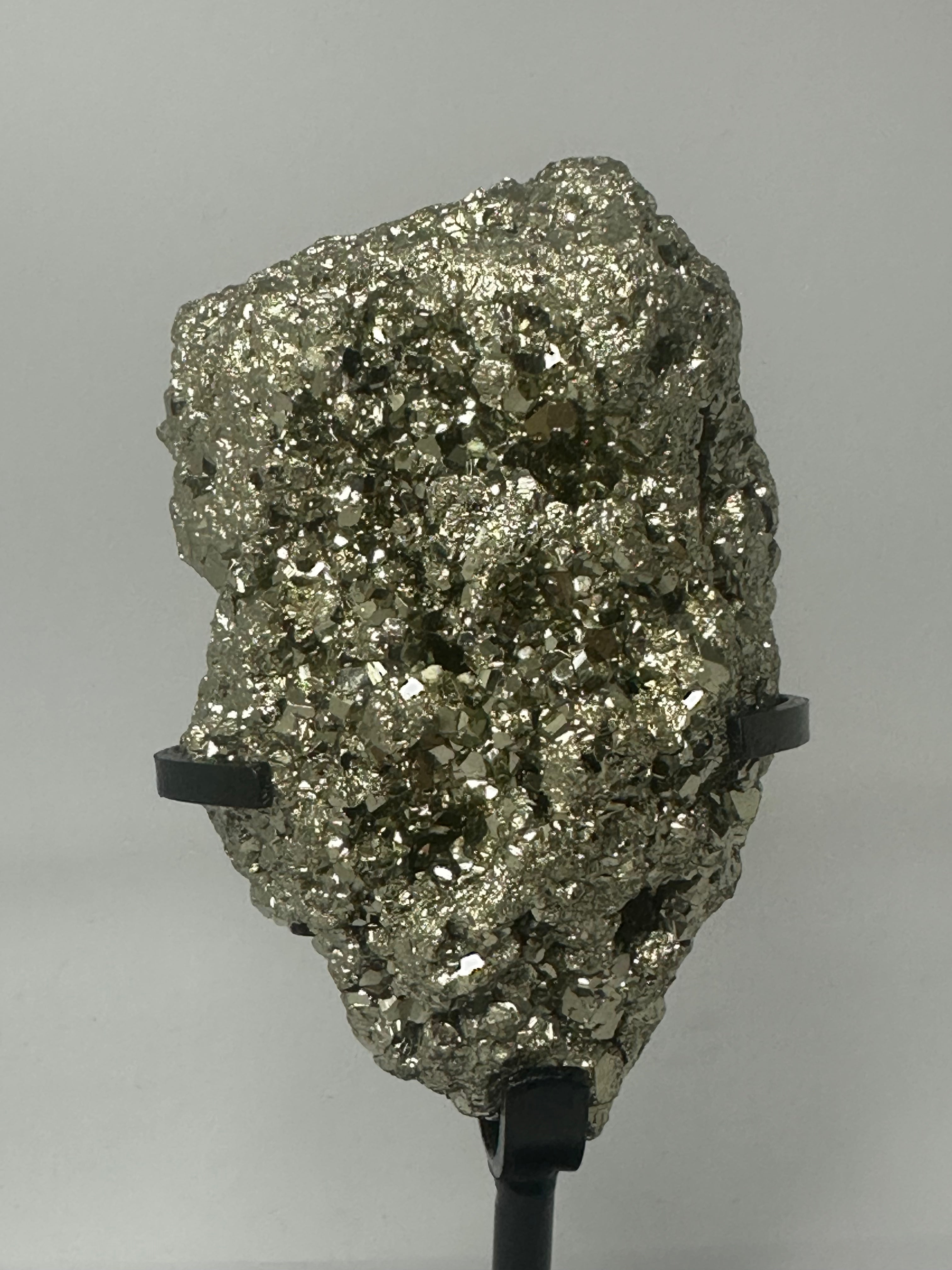 Pyrite specimen on custom stand 560g