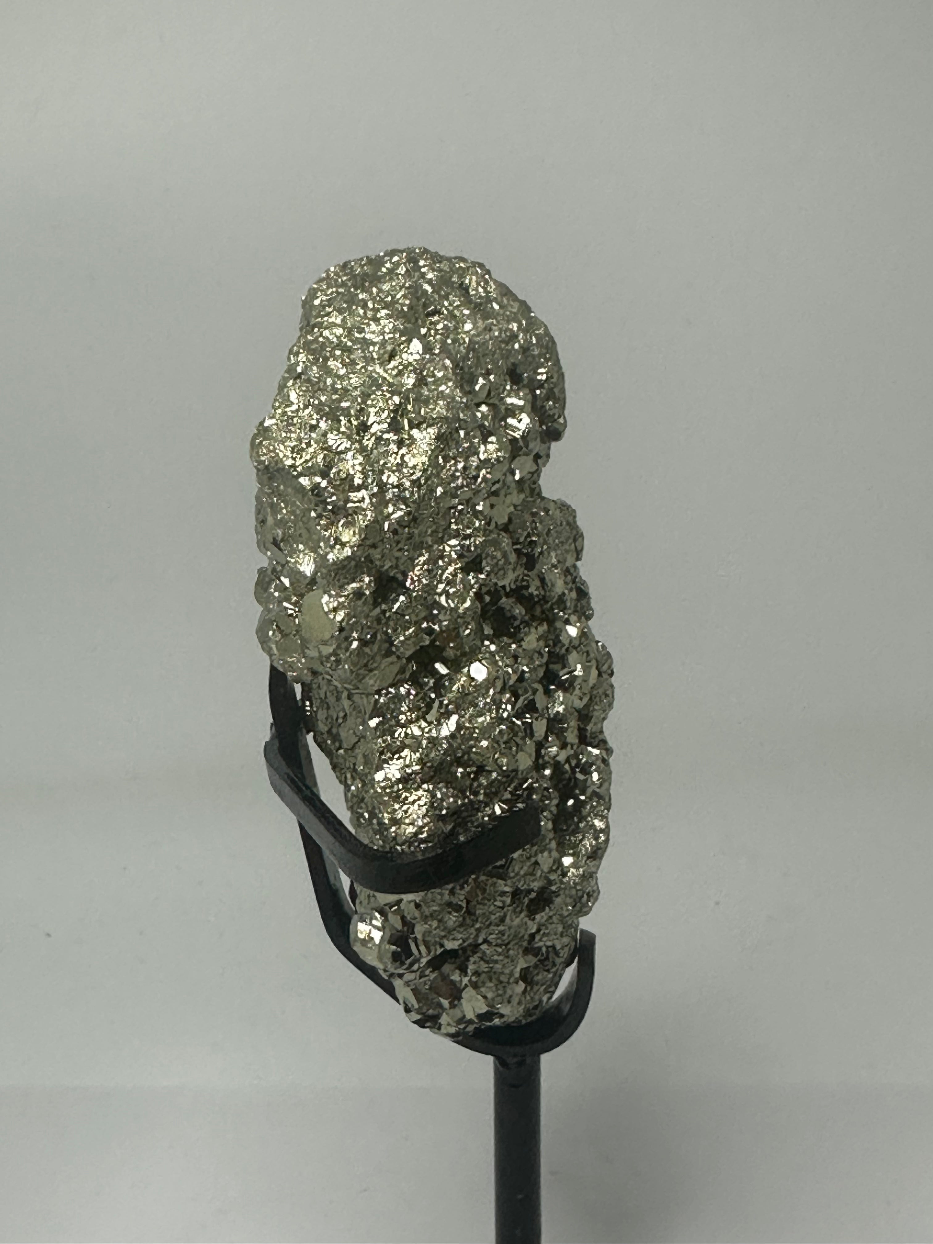 Pyrite specimen on custom stand 560g