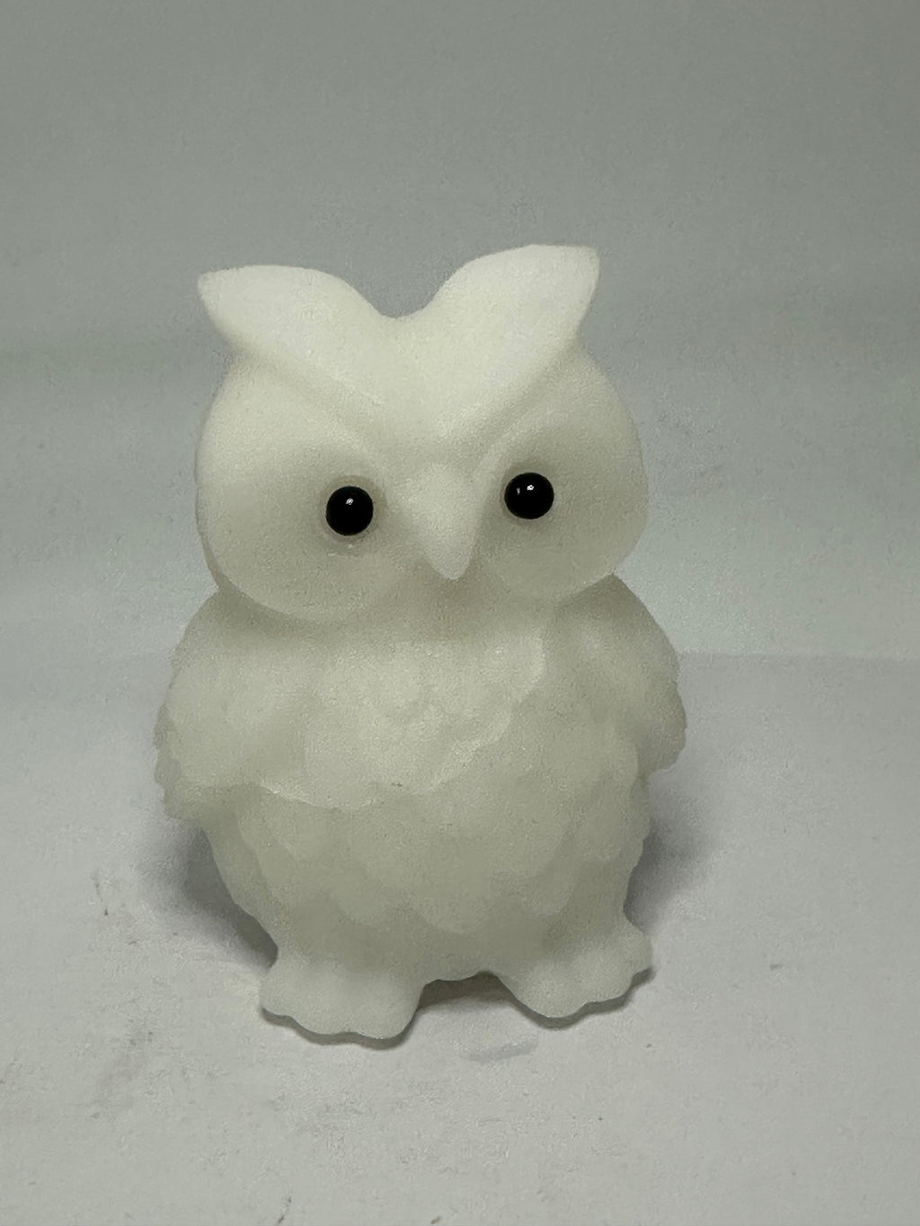 White Jade Owl Carving