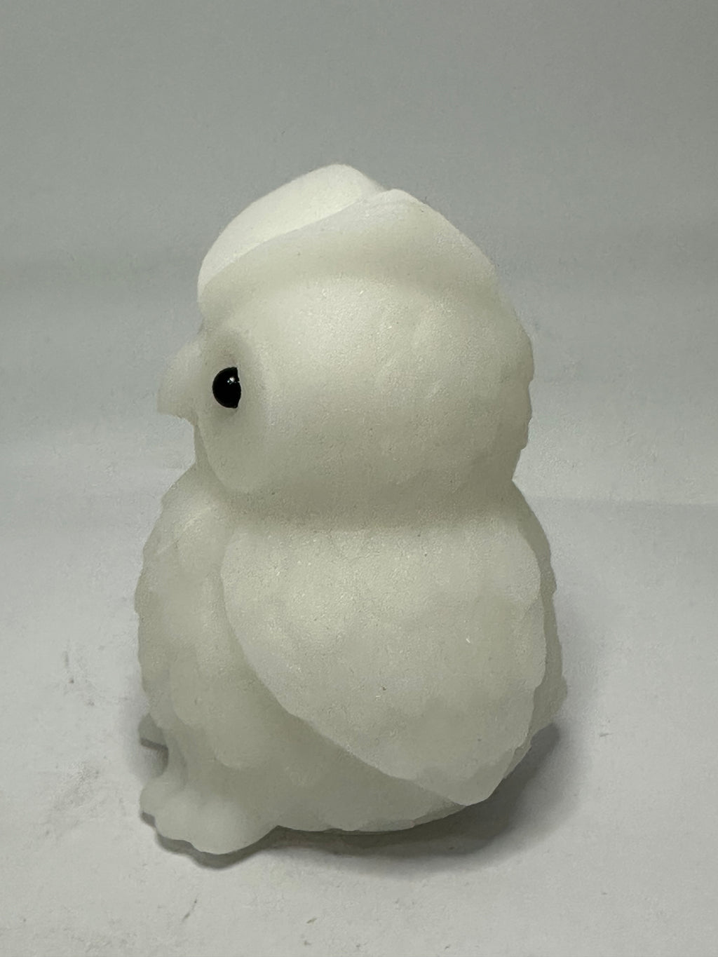 White Jade Owl Carving