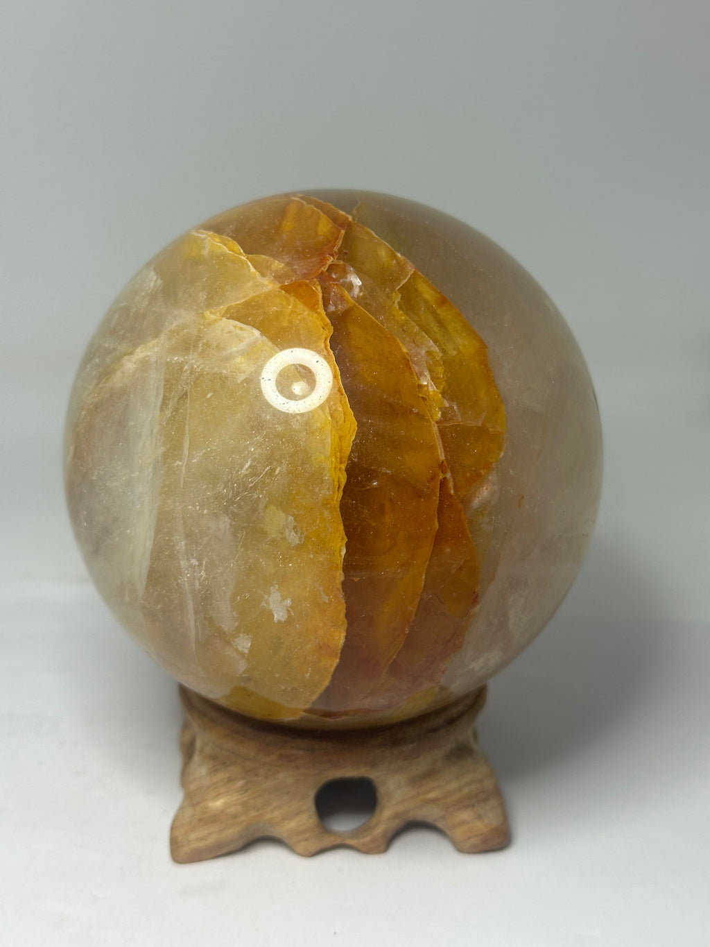 Golden Healer Quartz Sphere