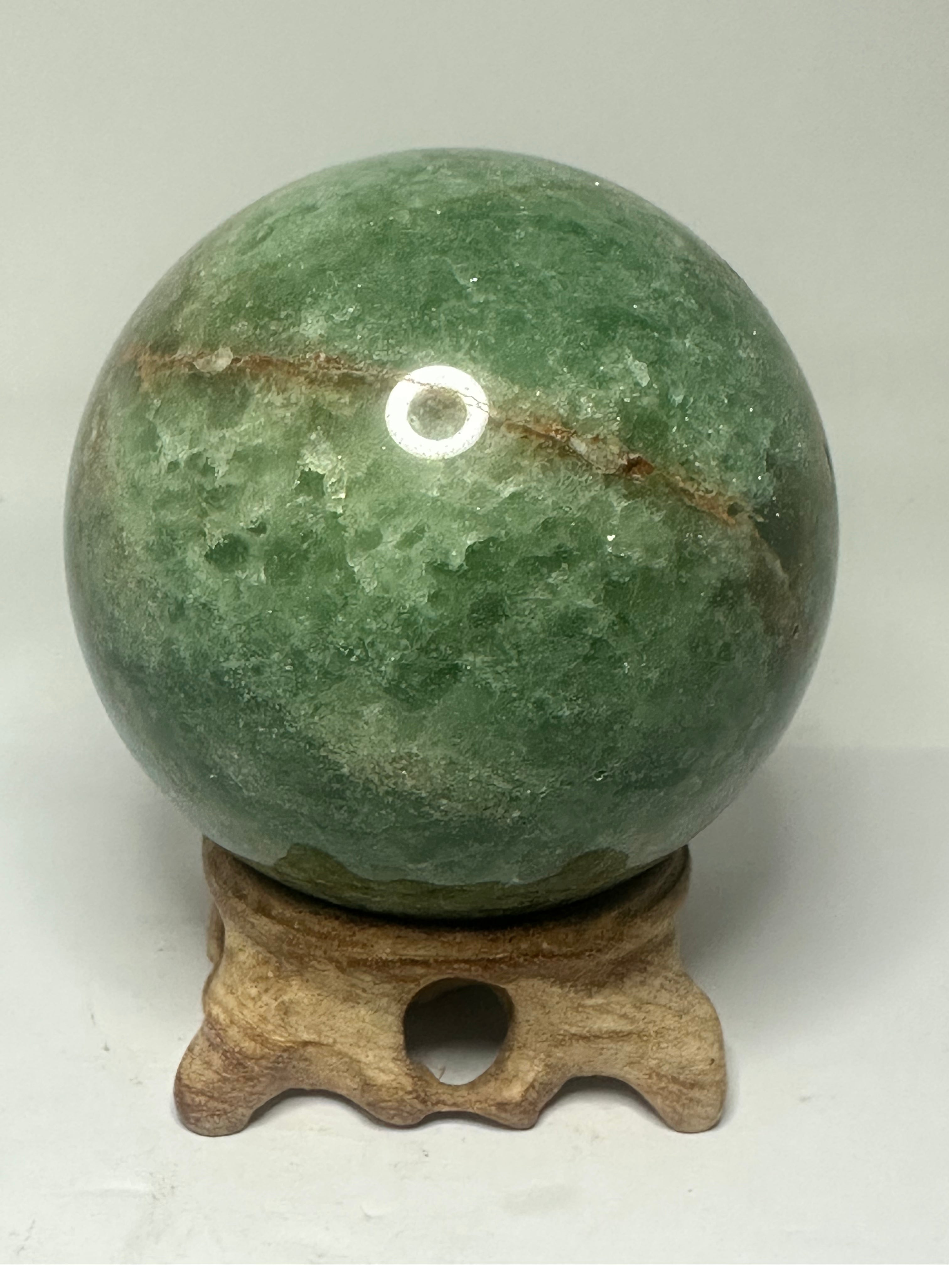 Green Strawberry Quartz Sphere