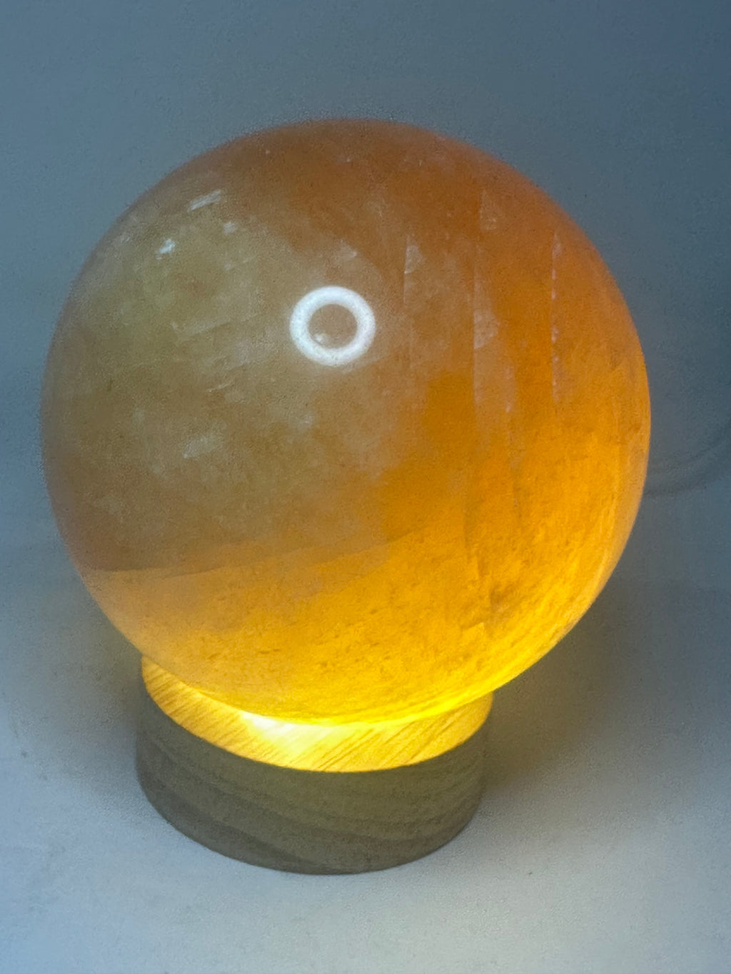 Honey Calcite Sphere