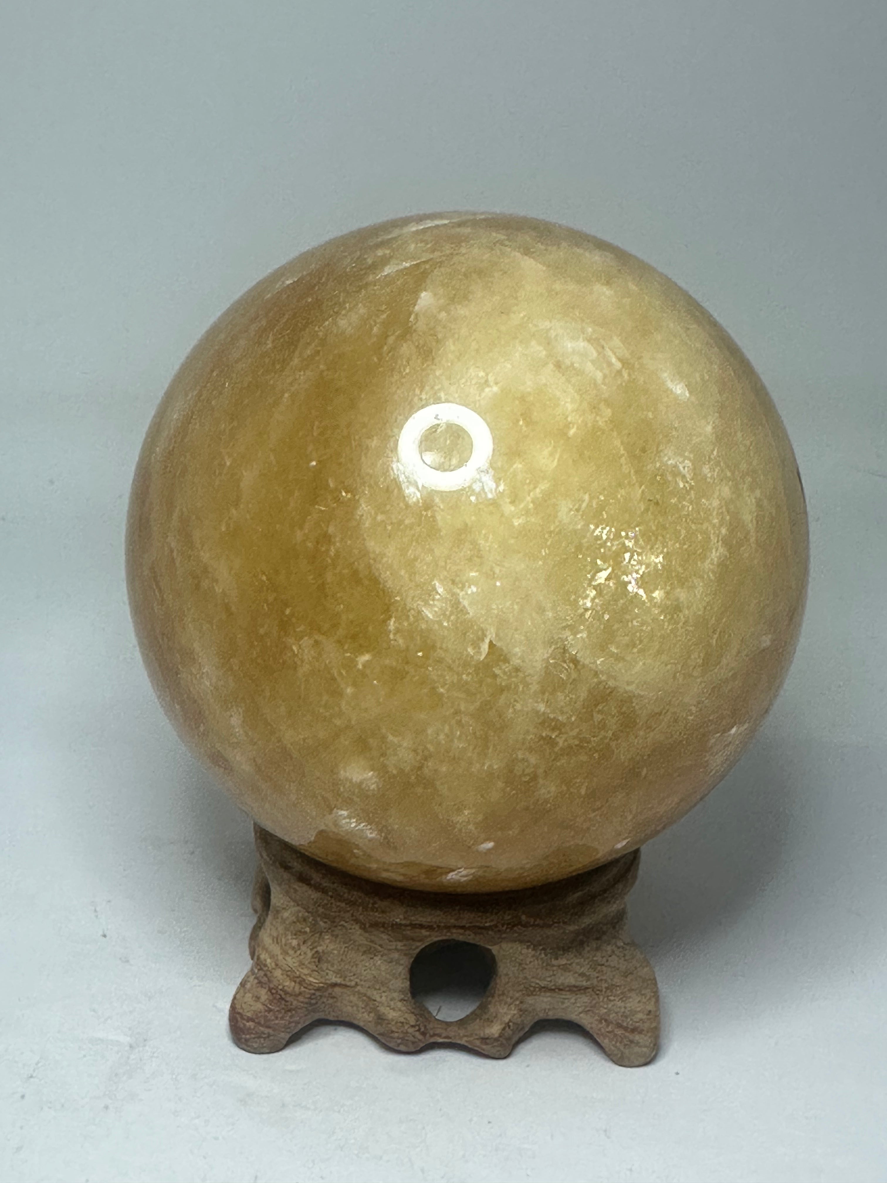 Honey Calcite Sphere