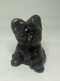 Garnet Dog Carving