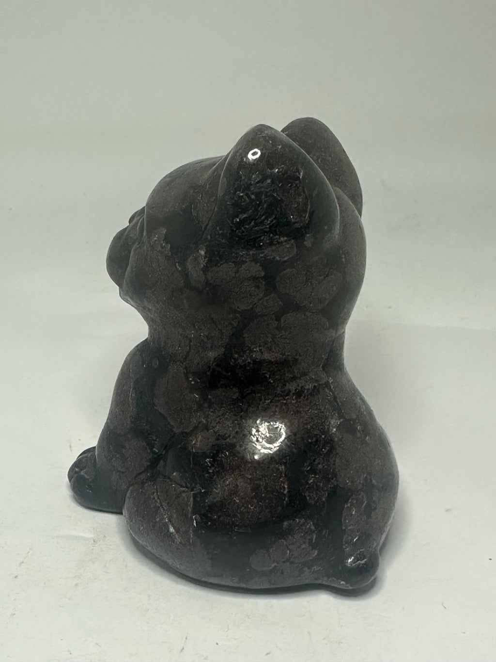 Garnet Dog Carving