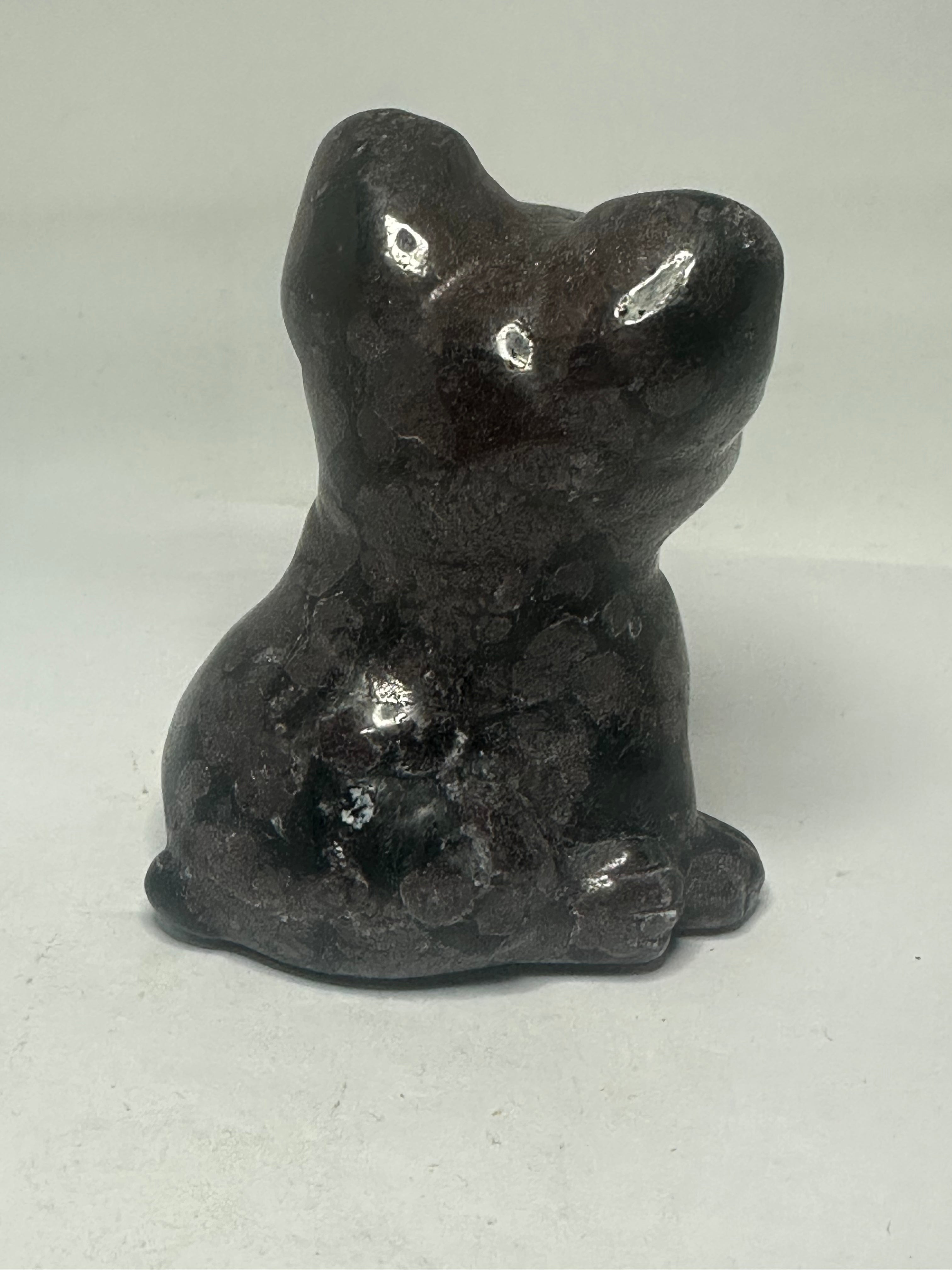 Garnet Dog Carving