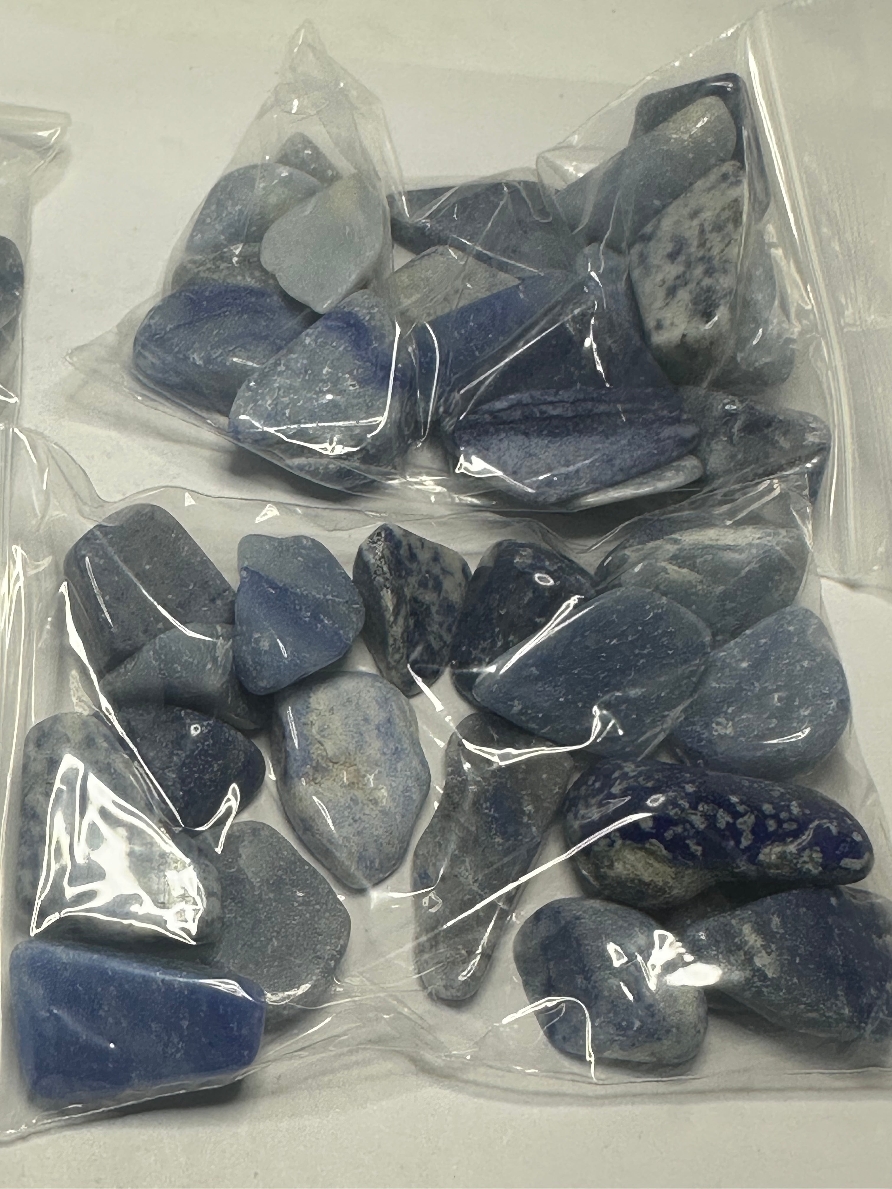 Blue Aventurine Crystal tumble bag– 100g