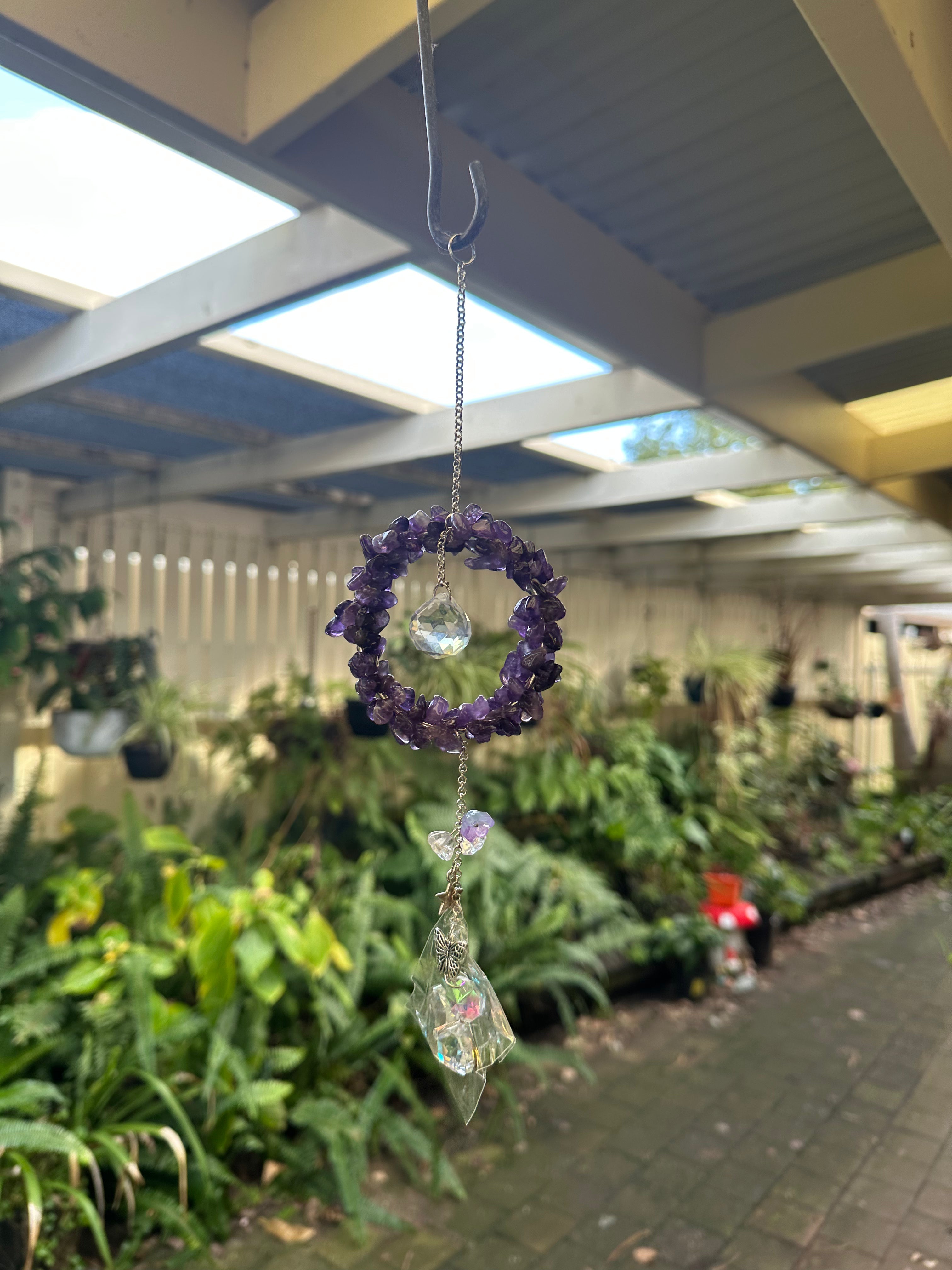 Amethyst Sun Catcher – Natural Amethyst & Crystal
