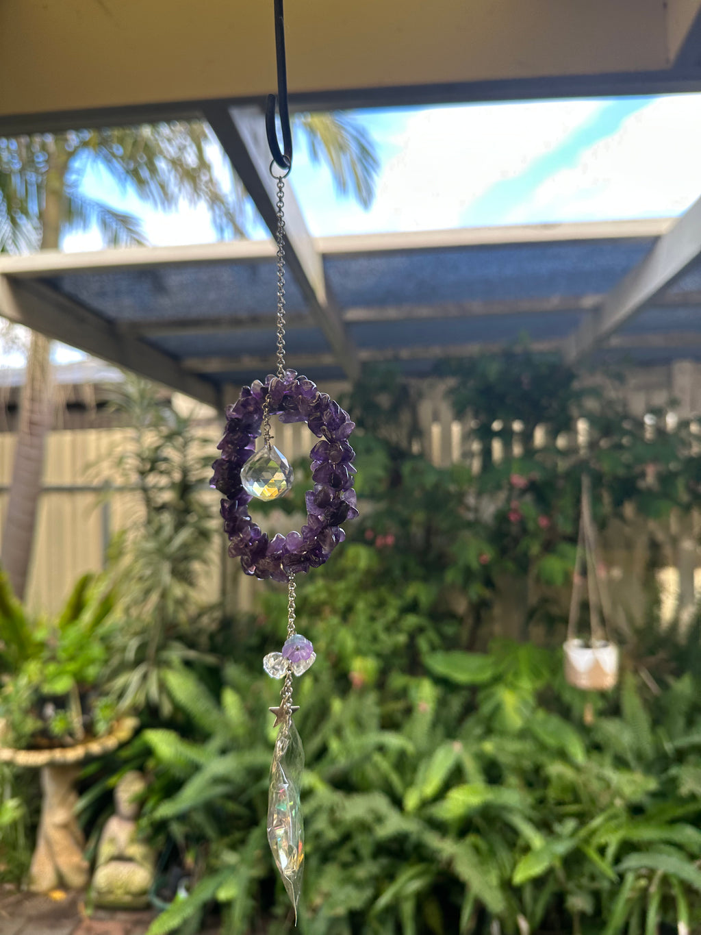 Amethyst Sun Catcher – Natural Amethyst & Crystal