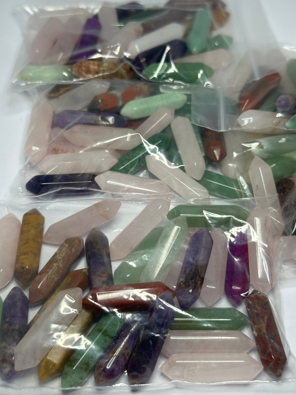 Mixed Material Double-Terminated Points – 100g Bag