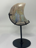 Moonstone Moon Carving on Custom Stand