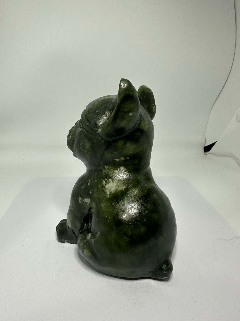 Green Jade Dog Carving