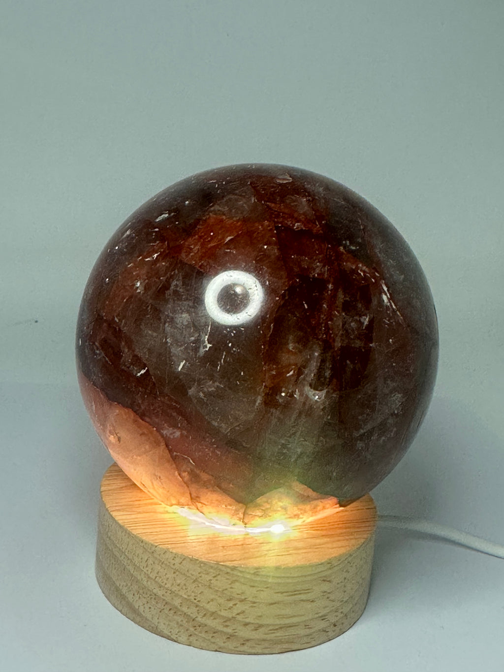 Fire Quartz Sphere – 75mm