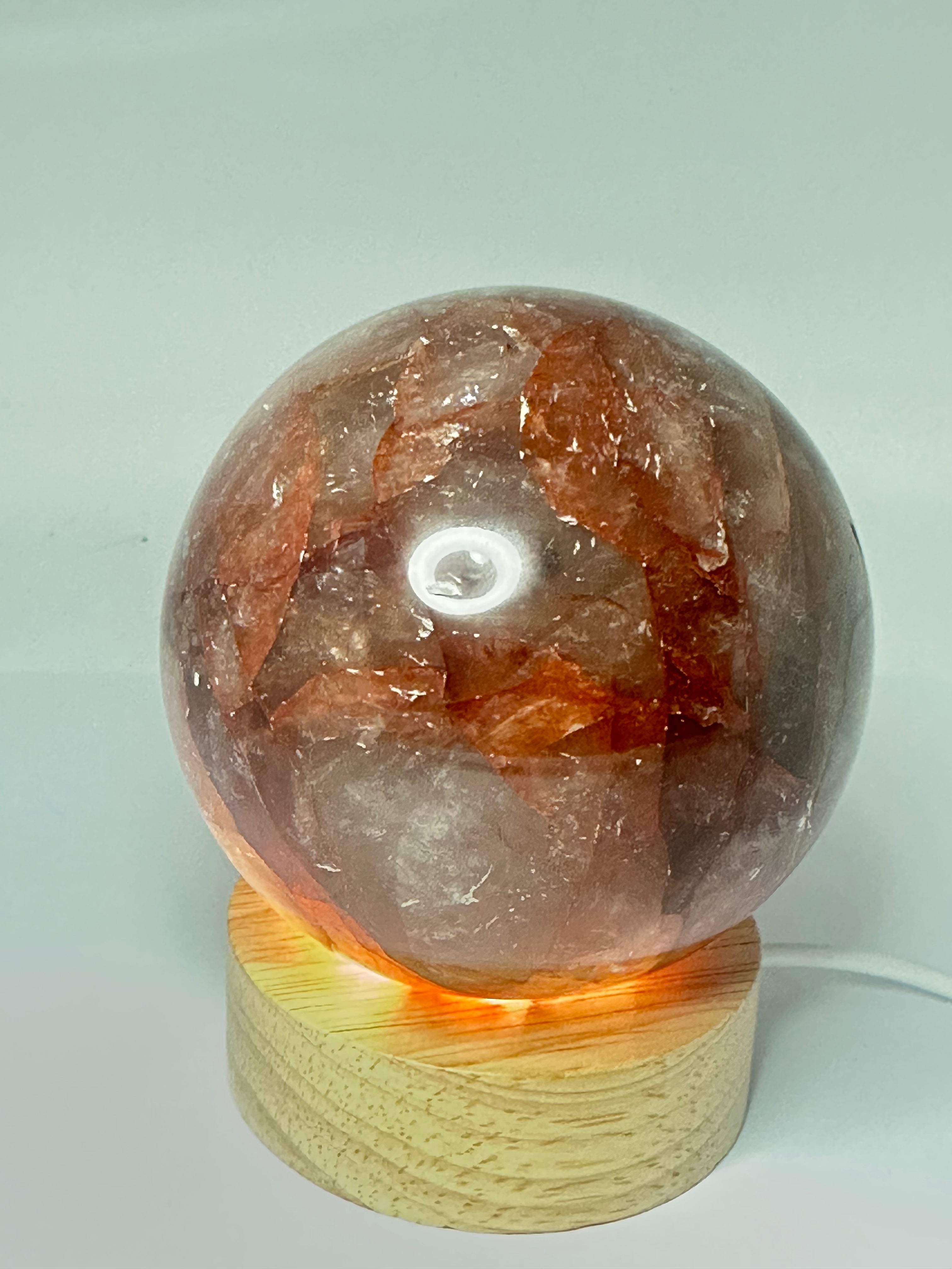 Fire Quartz Sphere – 75mm