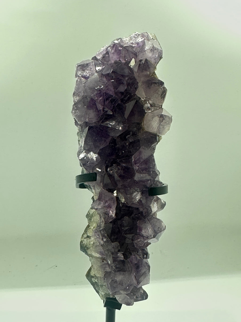 Raw Amethyst Specimen on Custom Stand