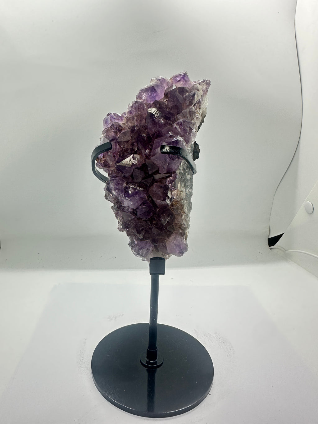Raw Amethyst Specimen on Custom Stand – 750g