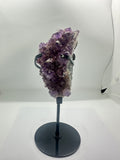 Raw Amethyst Specimen on Custom Stand – 750g