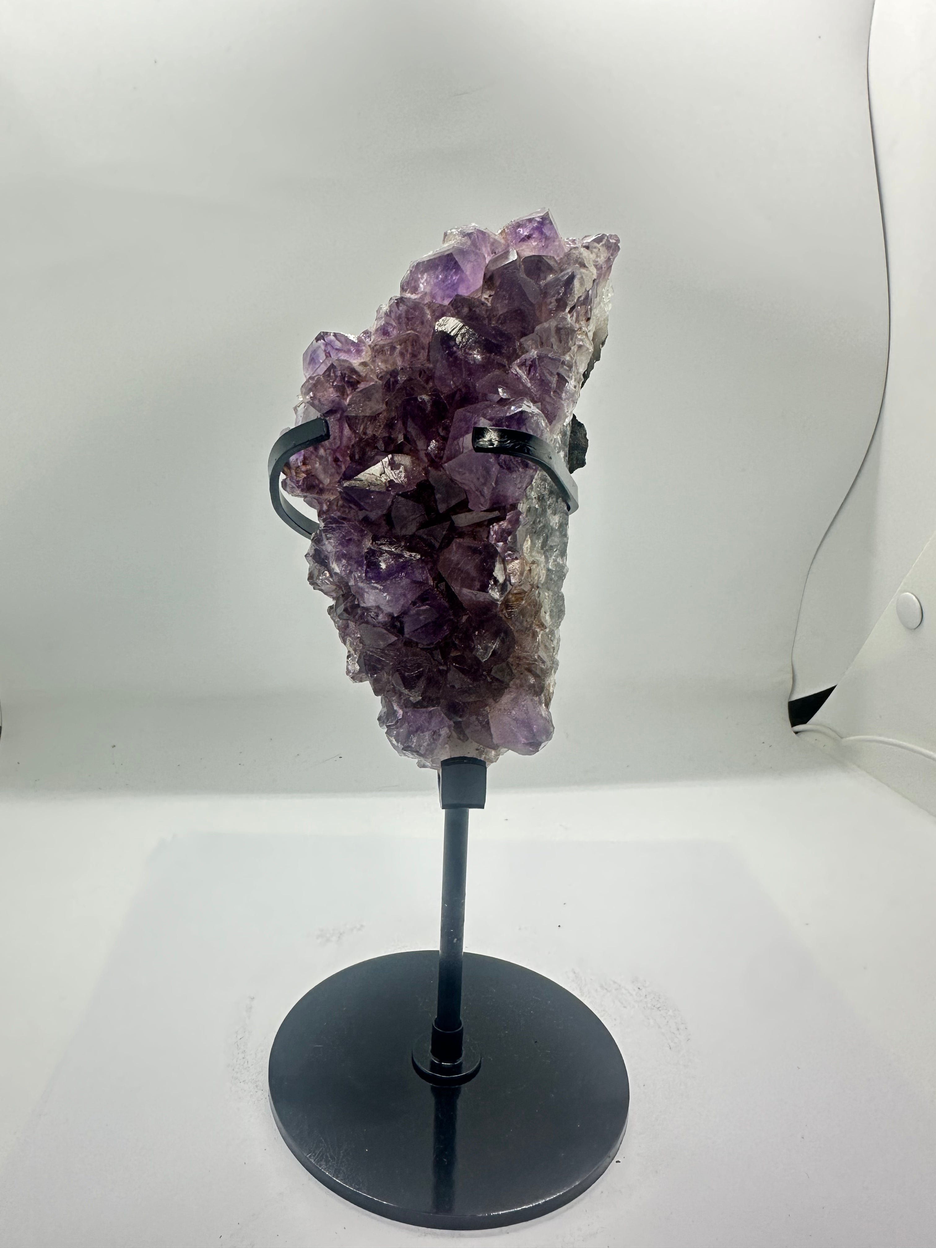 Raw Amethyst Specimen on Custom Stand – 750g