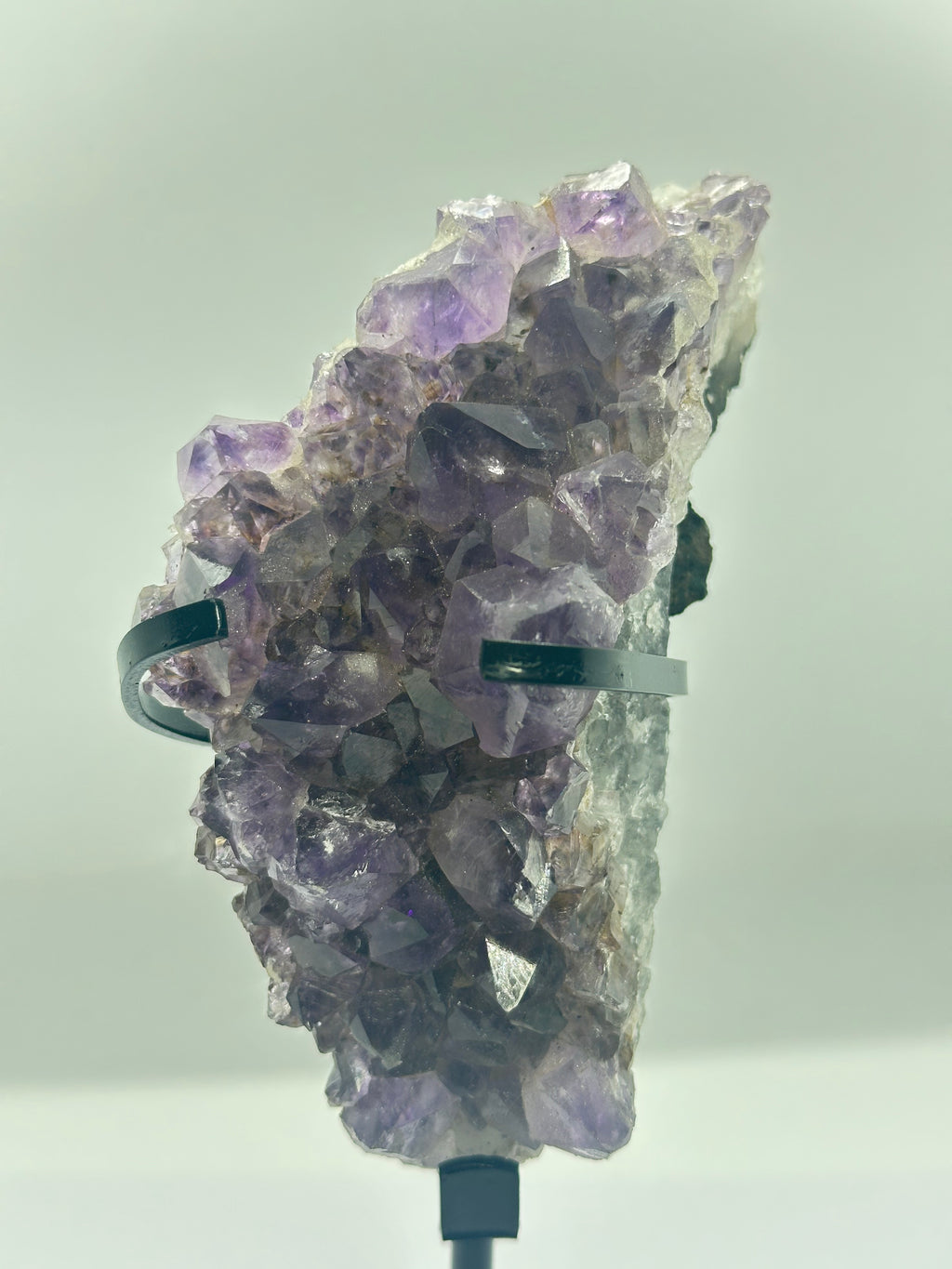 Raw Amethyst Specimen on Custom Stand – 750g