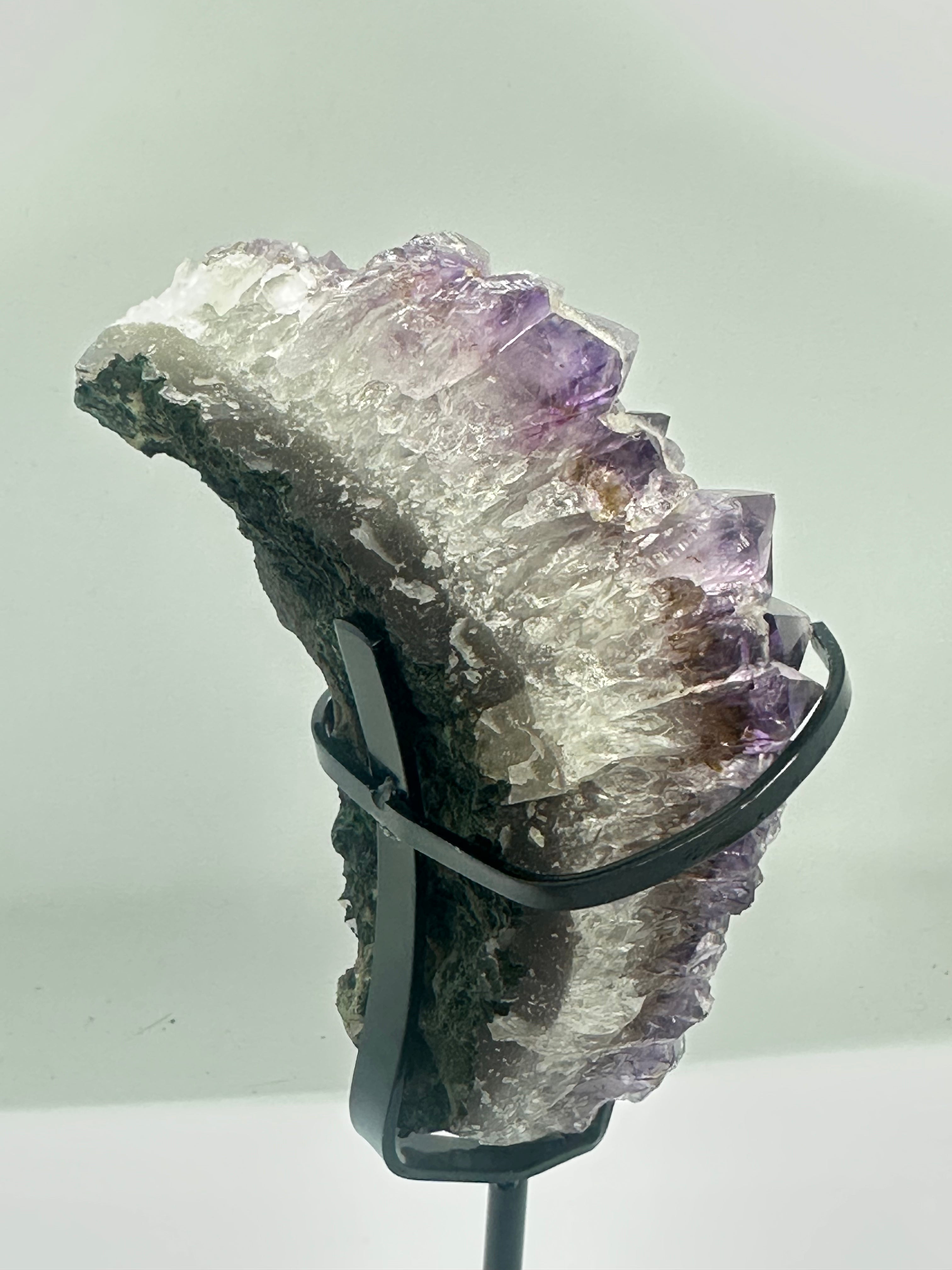 Raw Amethyst Specimen on Custom Stand – 750g