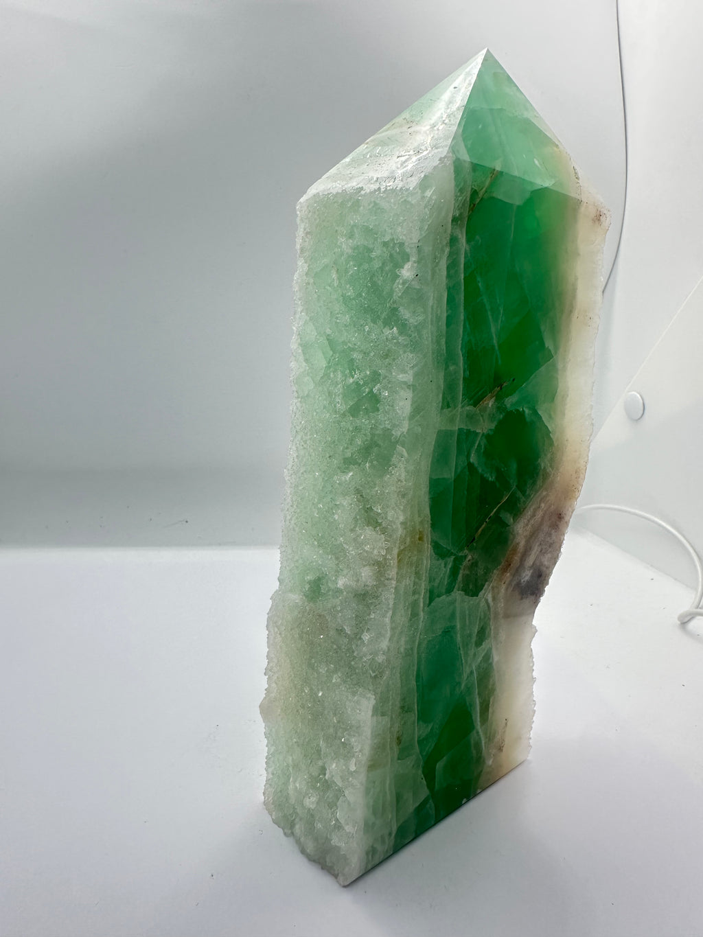 Fluorite Tower with Raw Sparkling Edges – 1.3kg