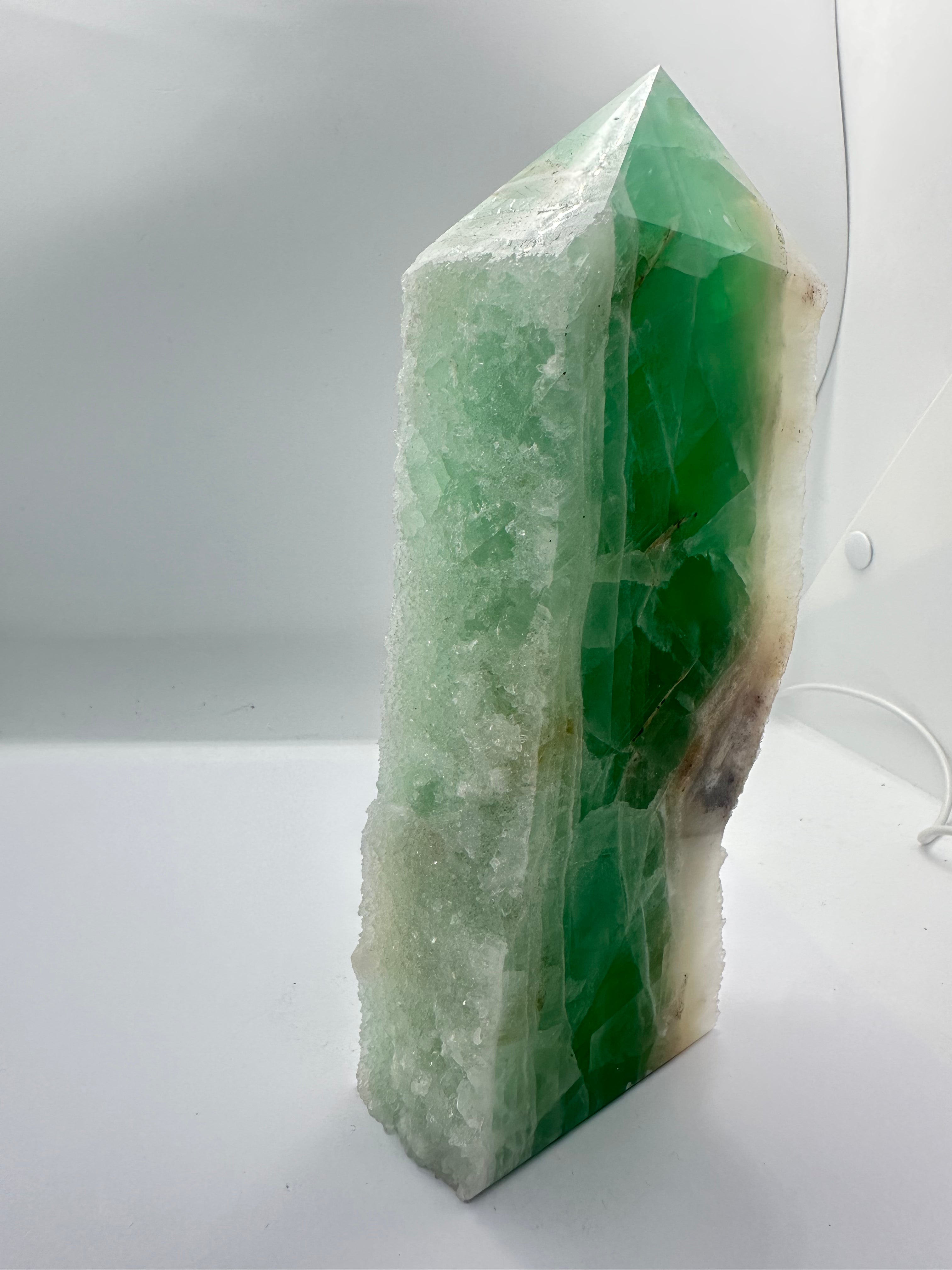 Fluorite Tower with Raw Sparkling Edges – 1.3kg