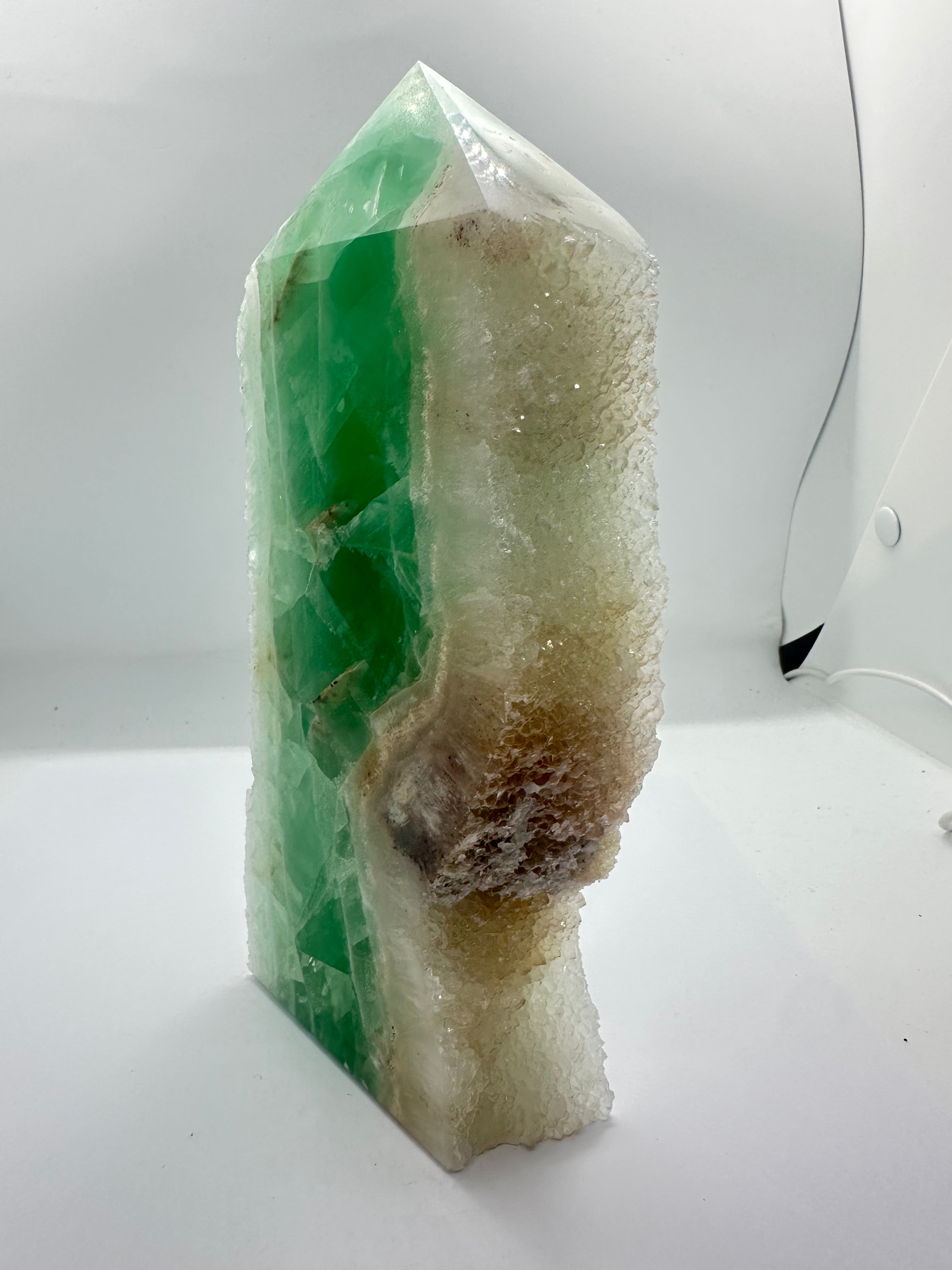 Fluorite Tower with Raw Sparkling Edges – 1.3kg