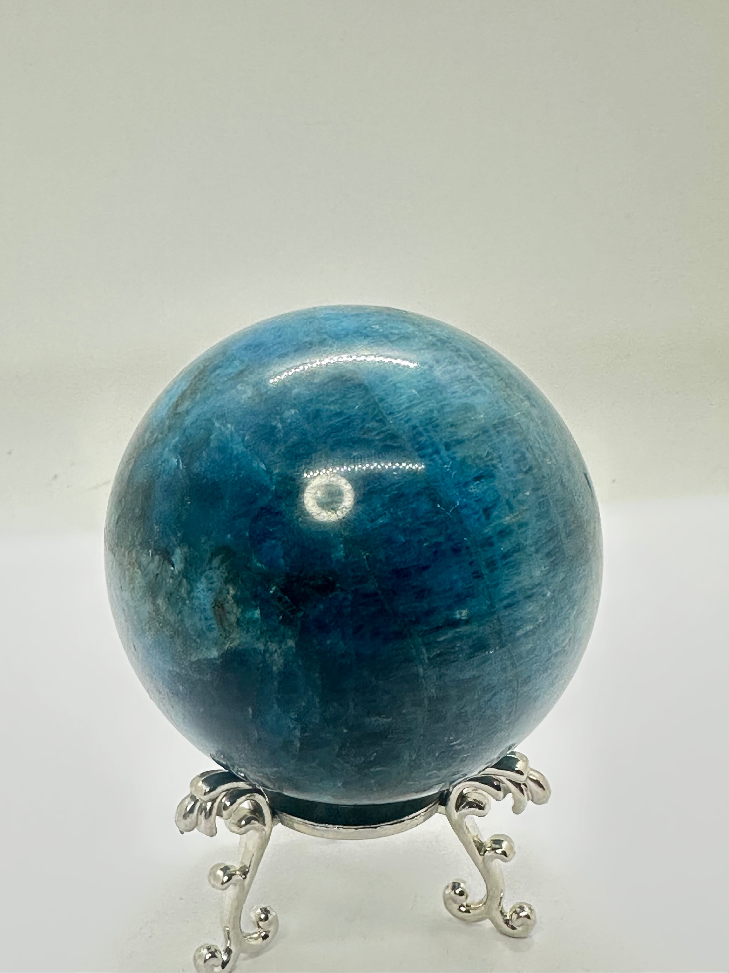 Blue Apatite Sphere – 70mm/542g