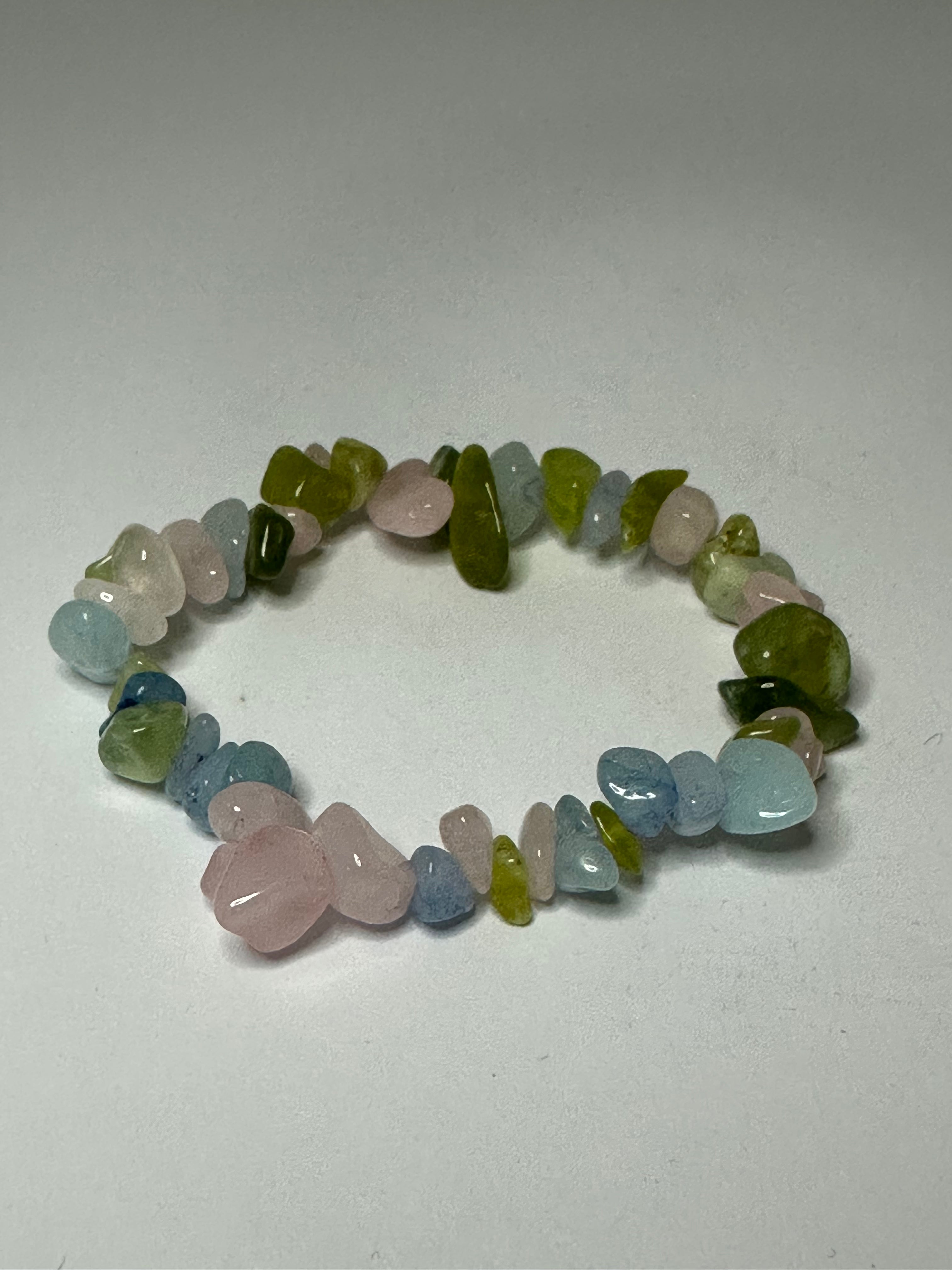 Morganite Chip Bracelet