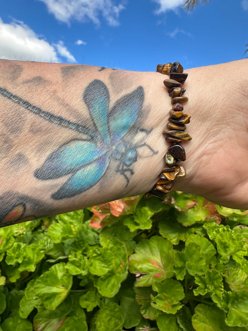 Tiger Eye Chip Bracelet