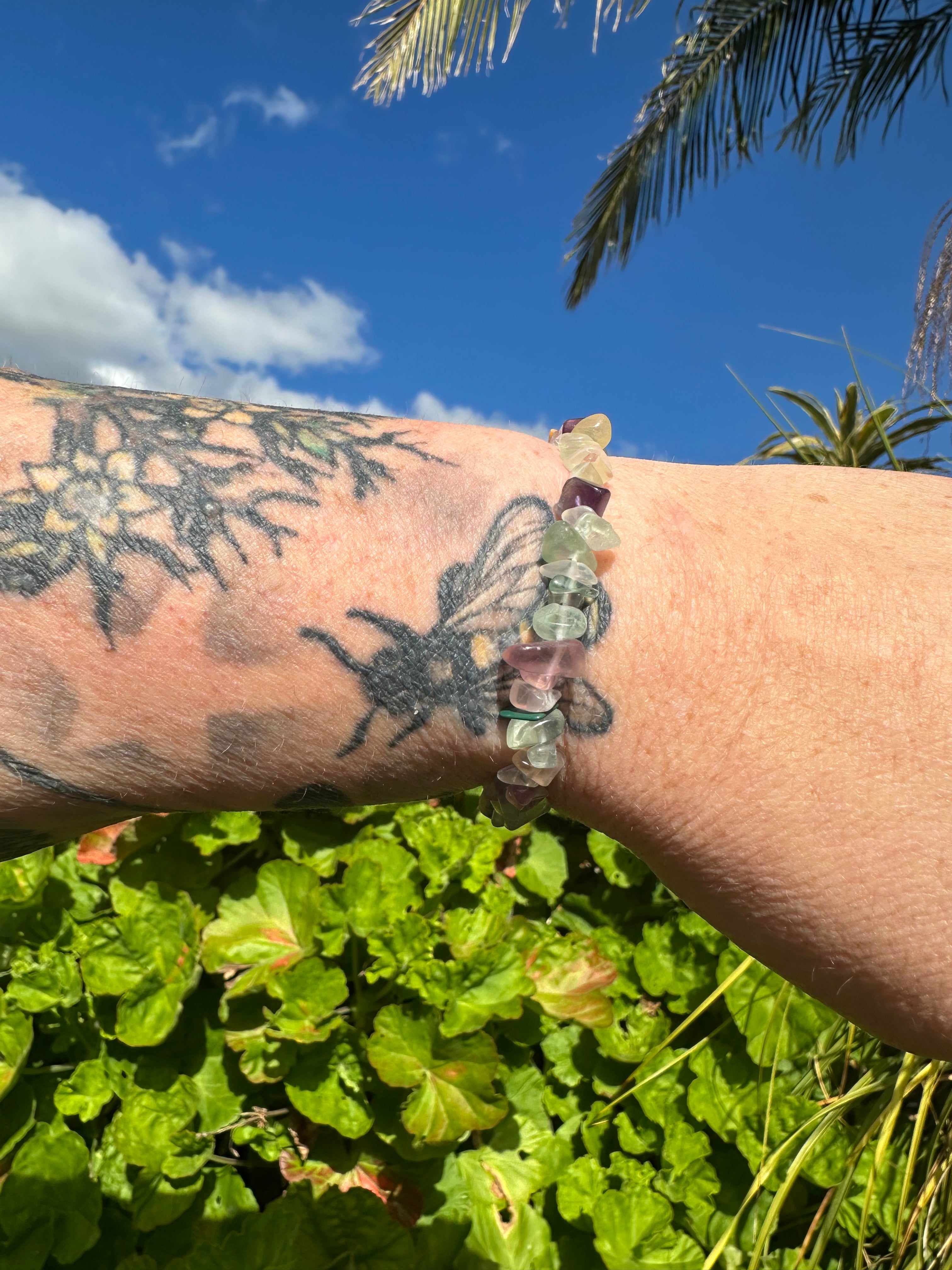 Fluorite Chip Bracelet