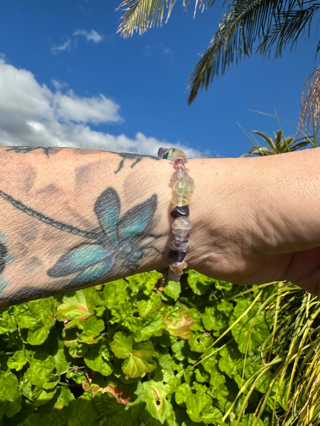 Fluorite Chip Bracelet
