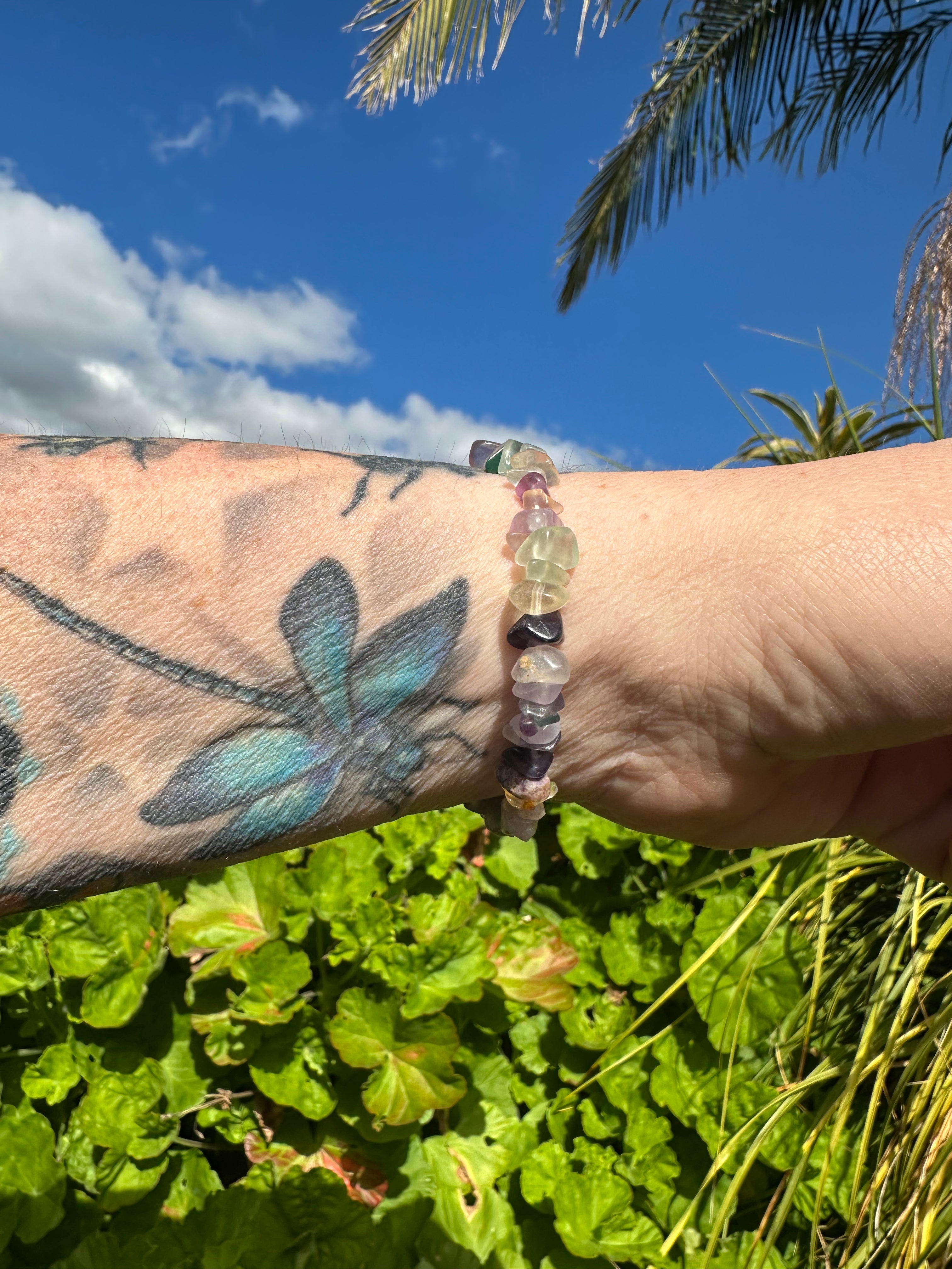 Fluorite Chip Bracelet