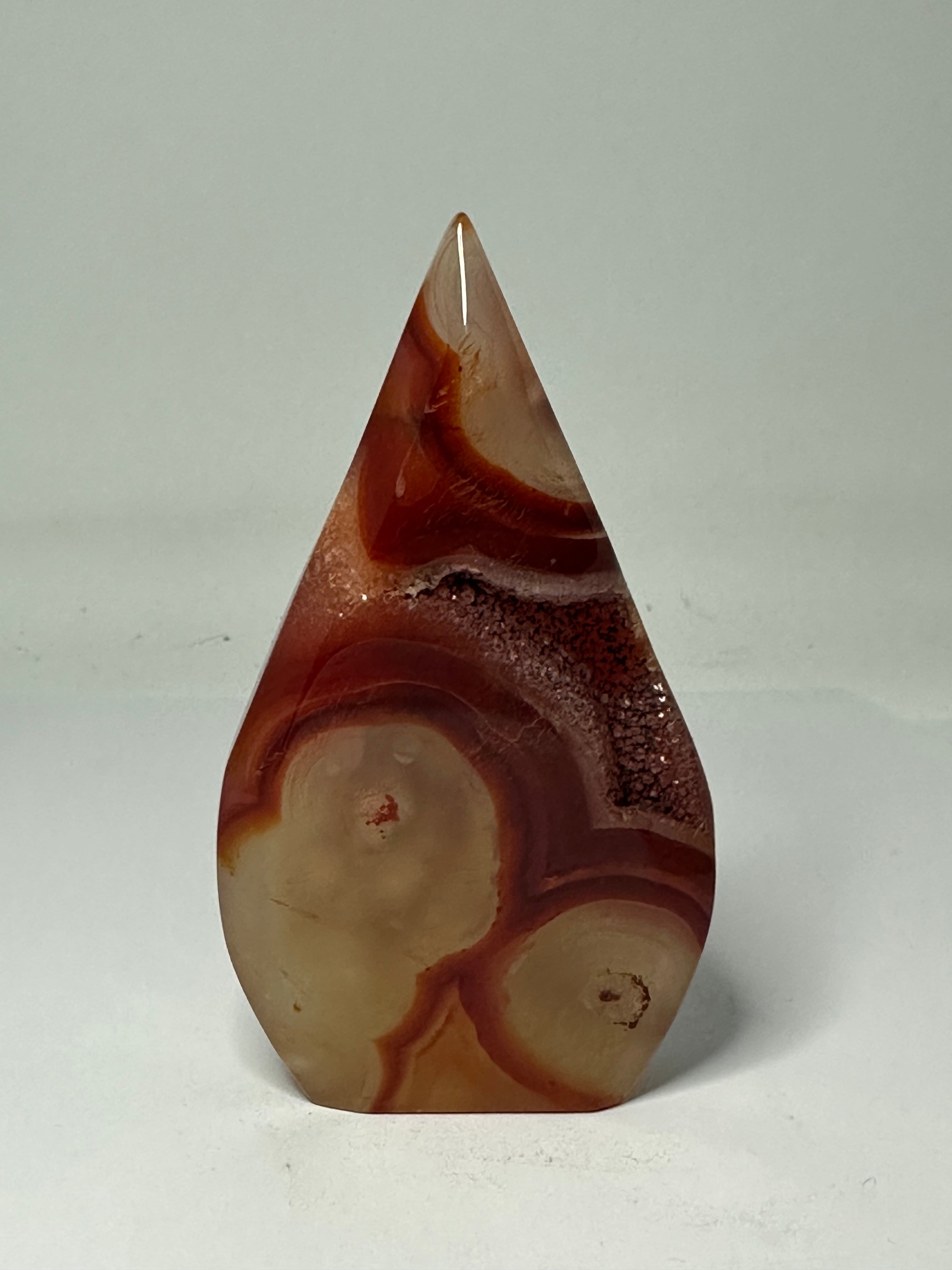 Carnelian Freeform with Druzy – 115g