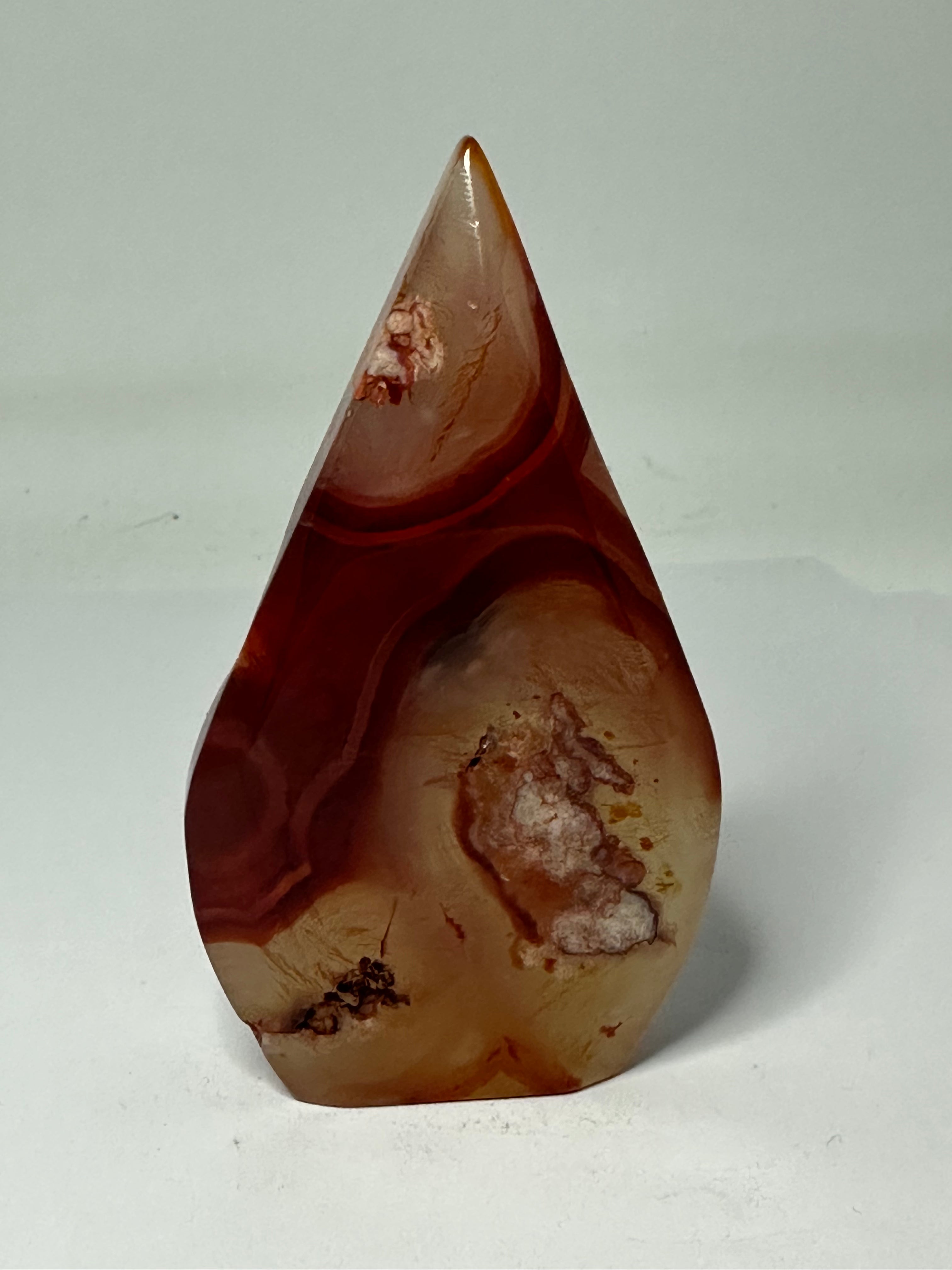 Carnelian Freeform with Druzy – 115g