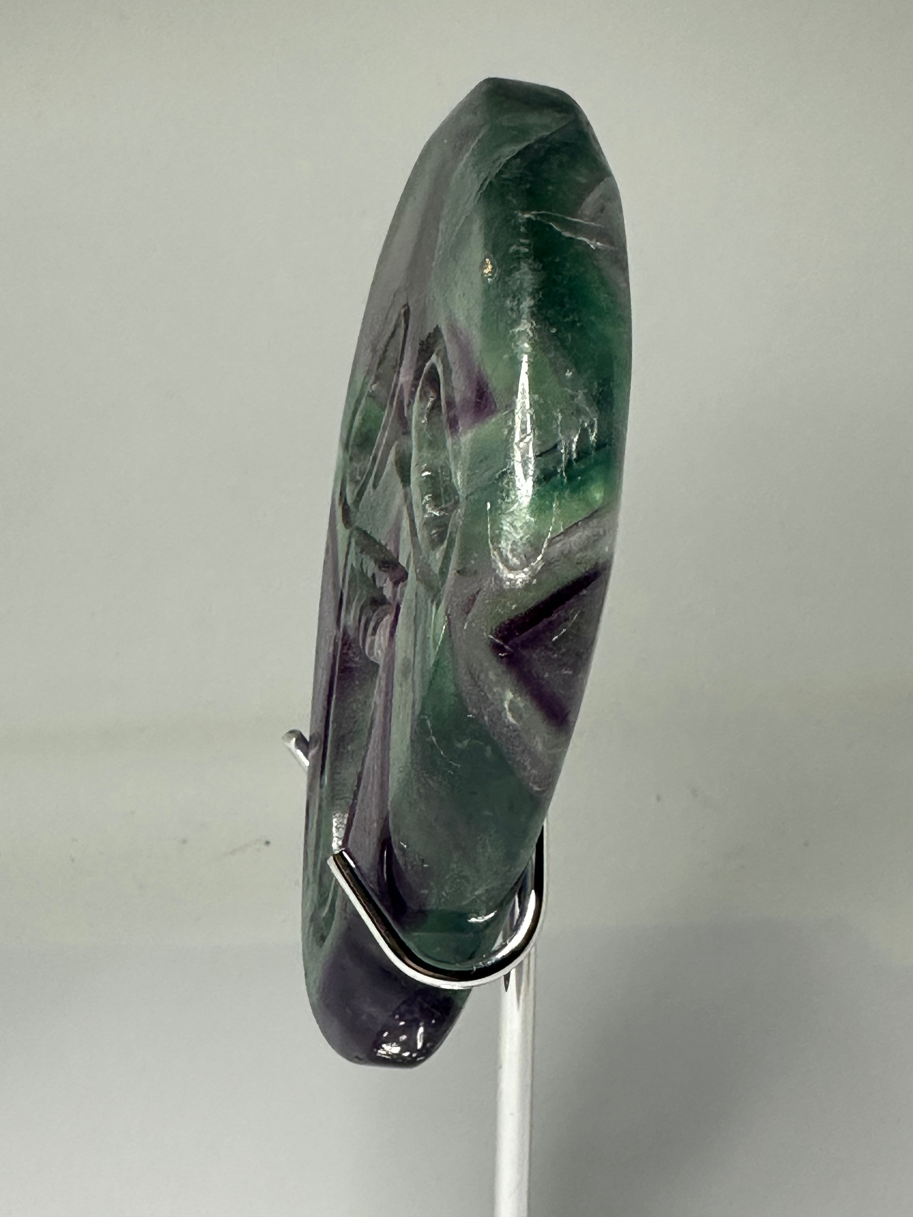 Fluorite Mask Carving – 206g