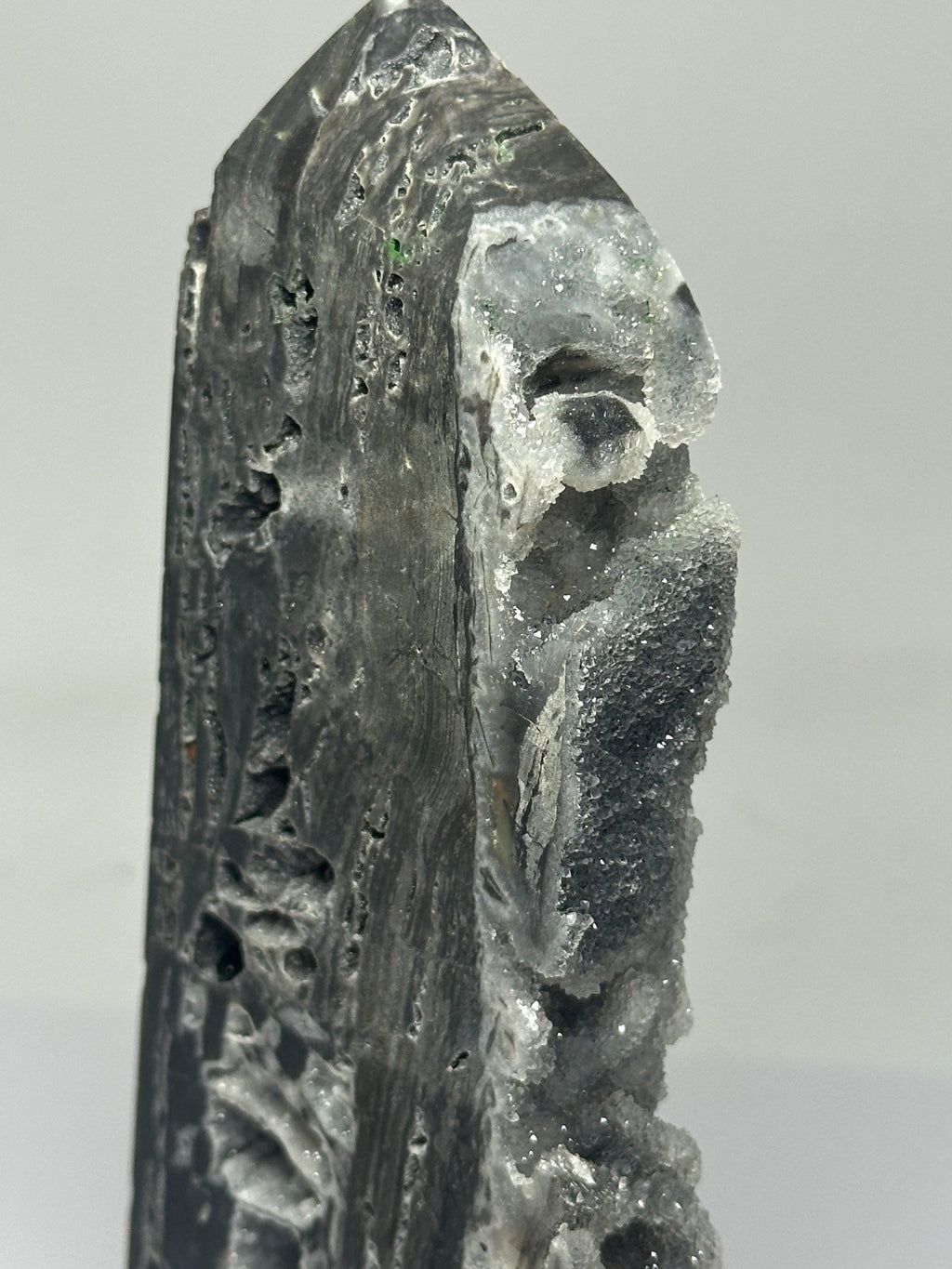 Sphalerite Tower with Lots of Druzy – 445g