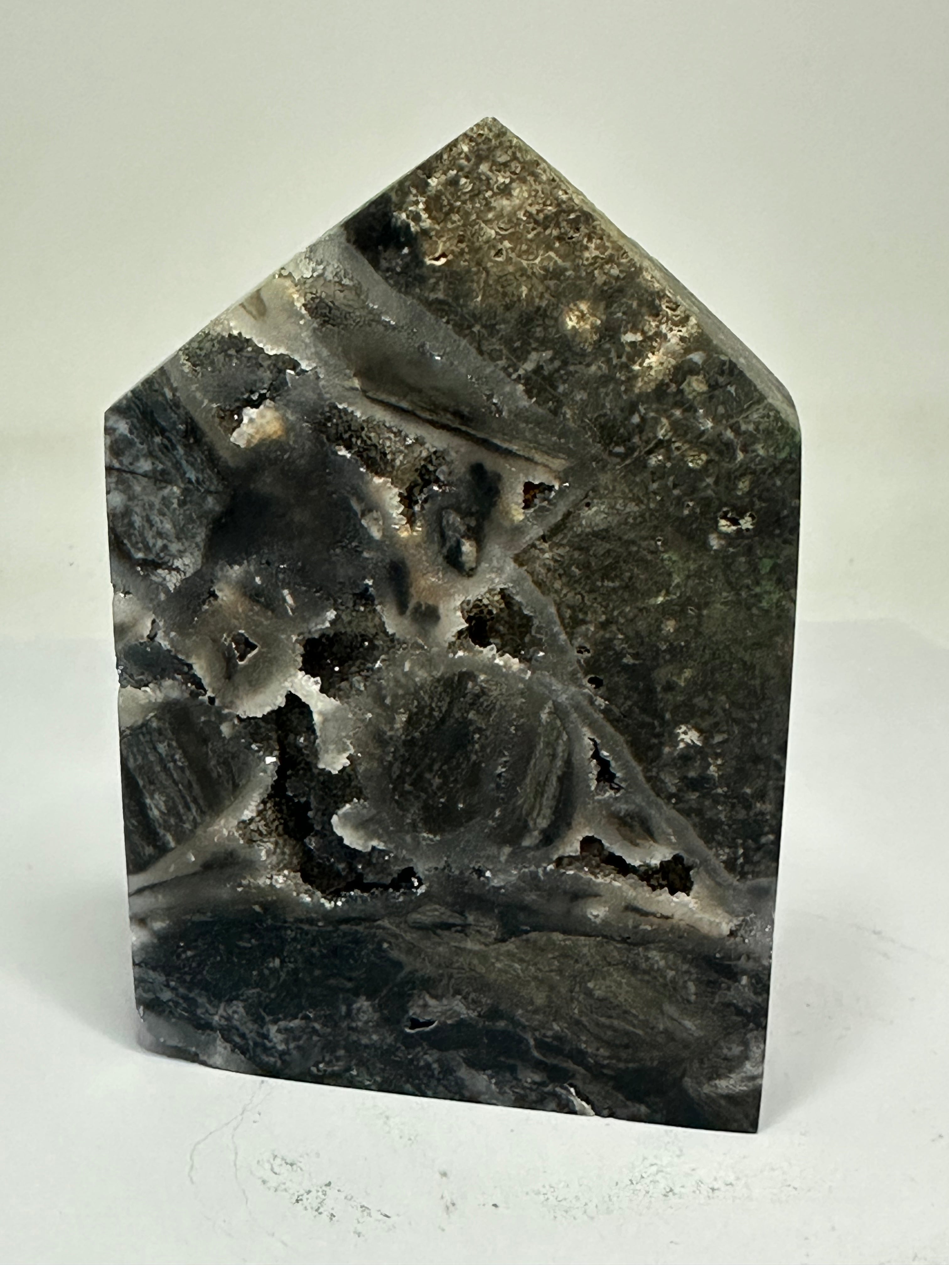 Sphalerite Tower with Druzy – 270g