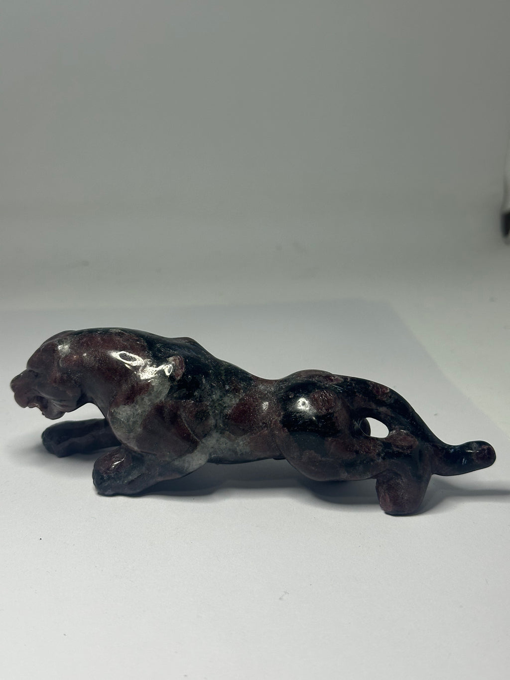 Garnet Panther Carving