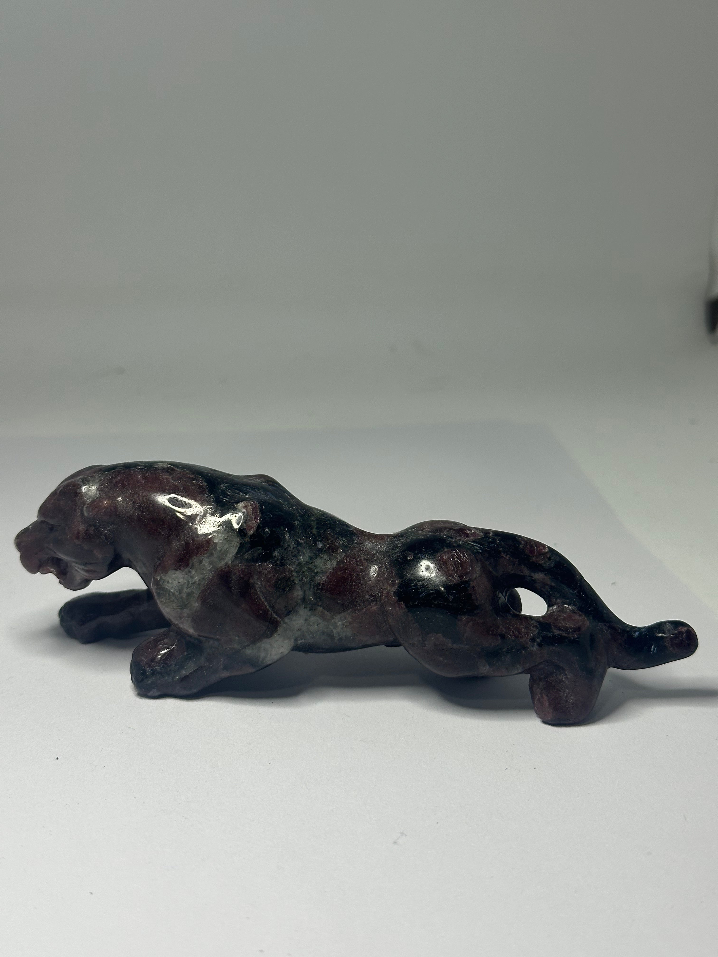 Garnet Panther Carving