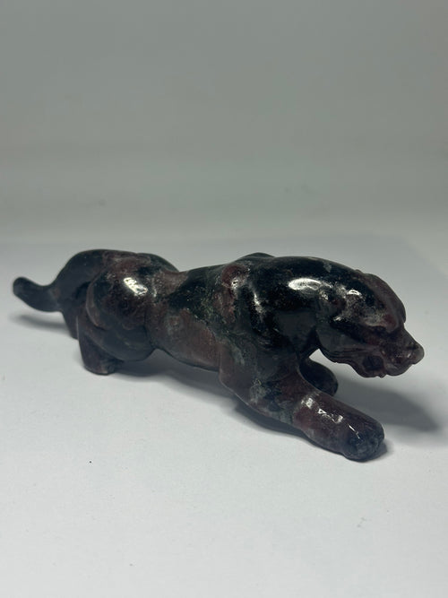 Garnet Panther Carving
