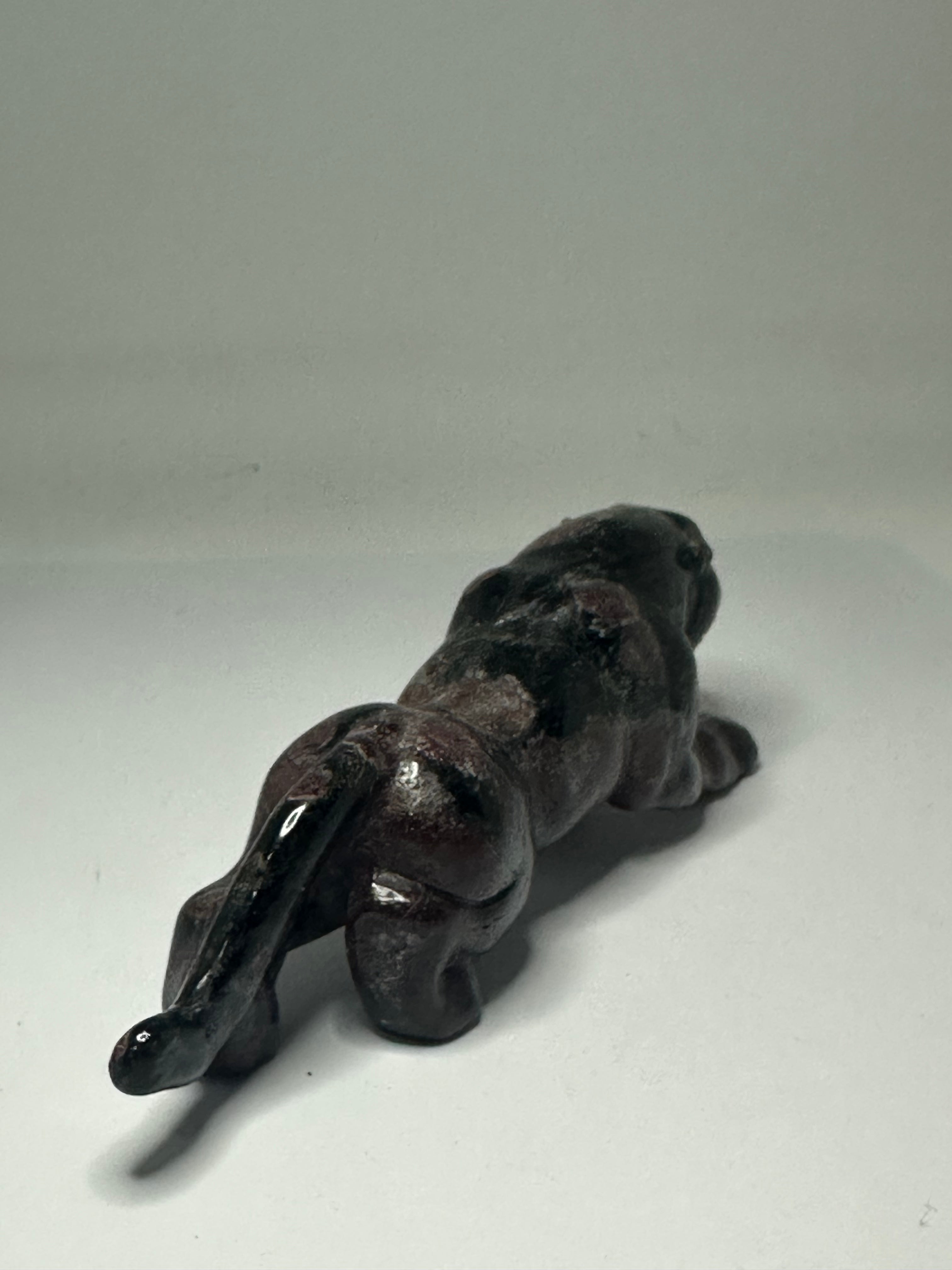Garnet Panther Carving